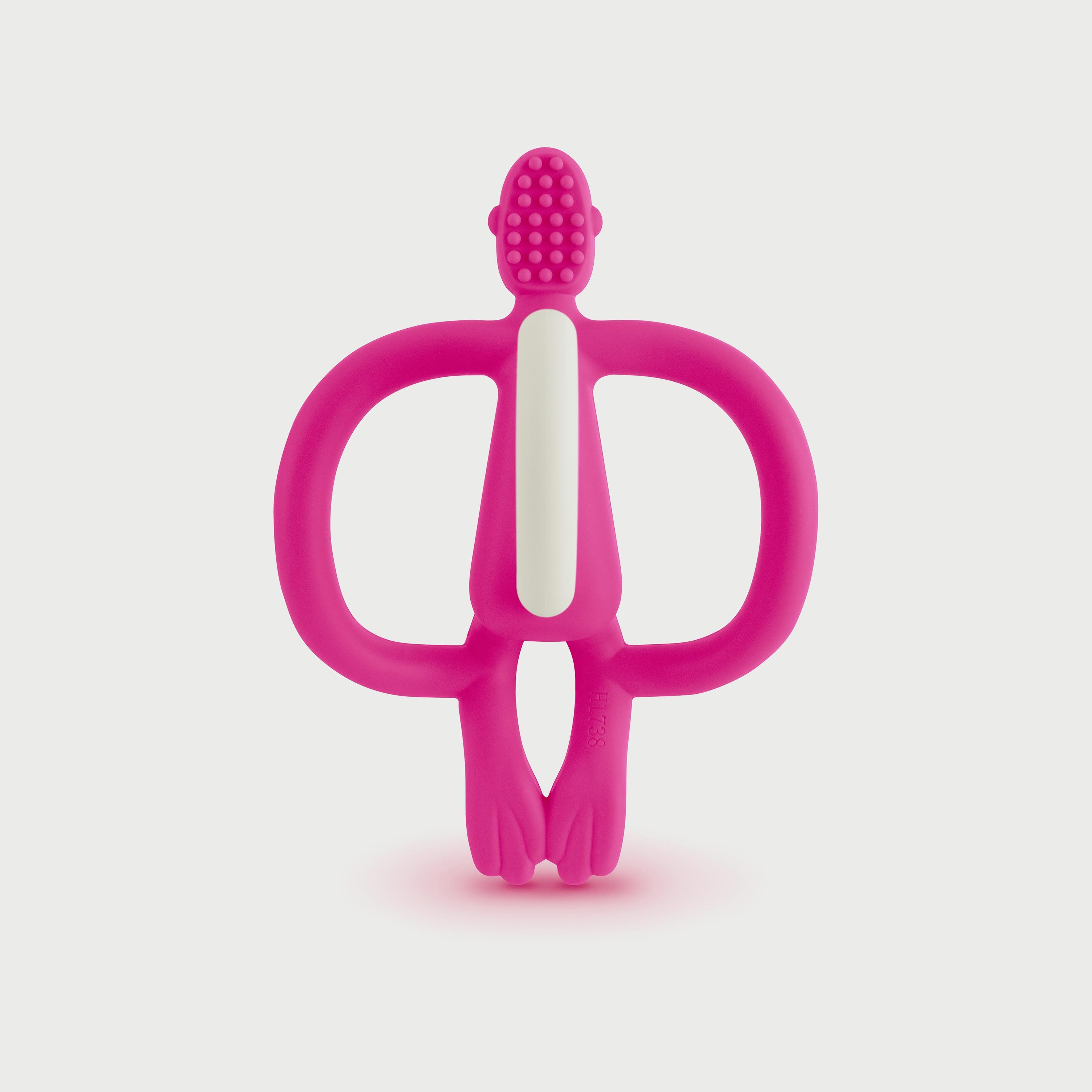 Matchstick Monkey Original Teether, Pink-baby-feeding-teethers-image-3