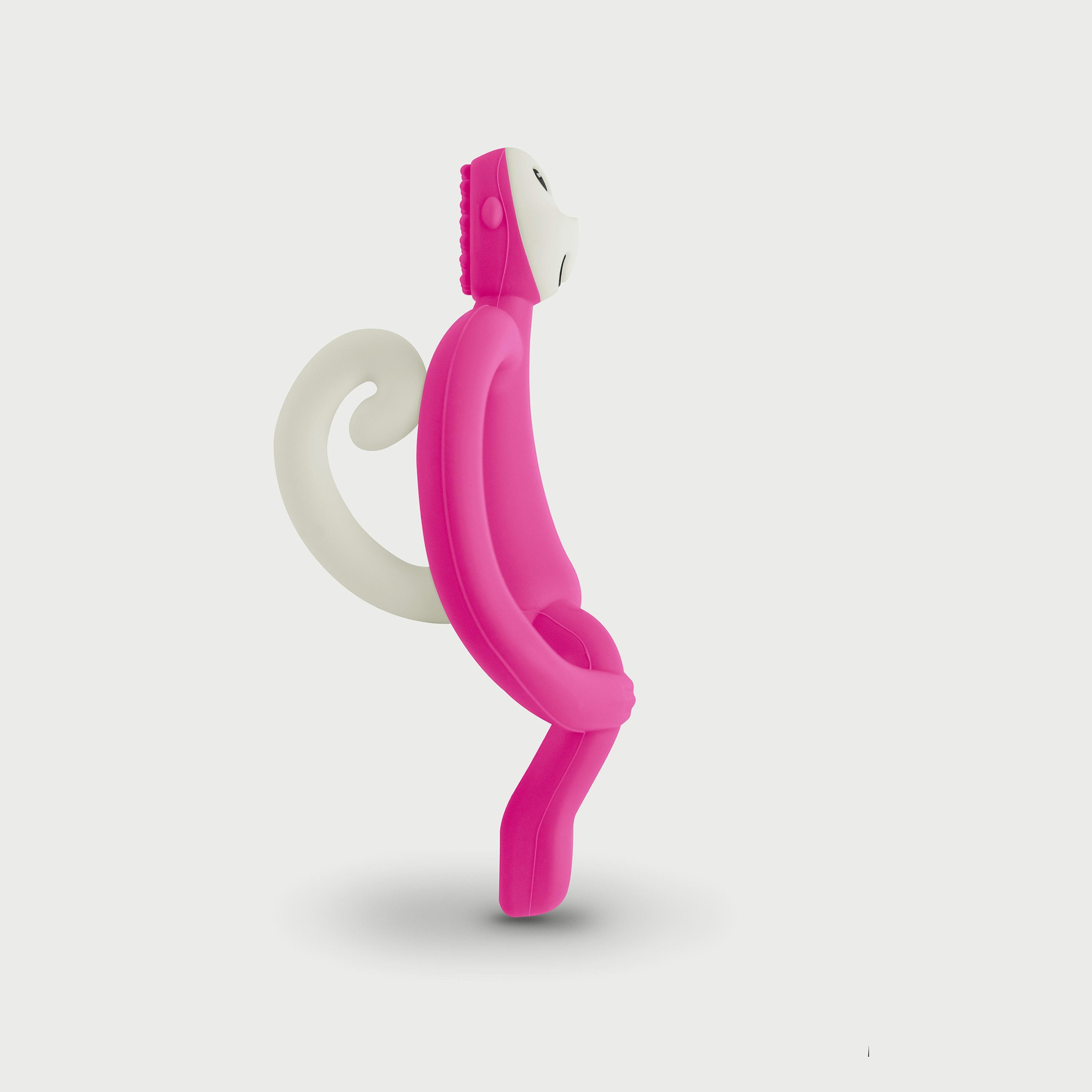 Matchstick Monkey Original Teether, Pink-baby-feeding-teethers-image-4