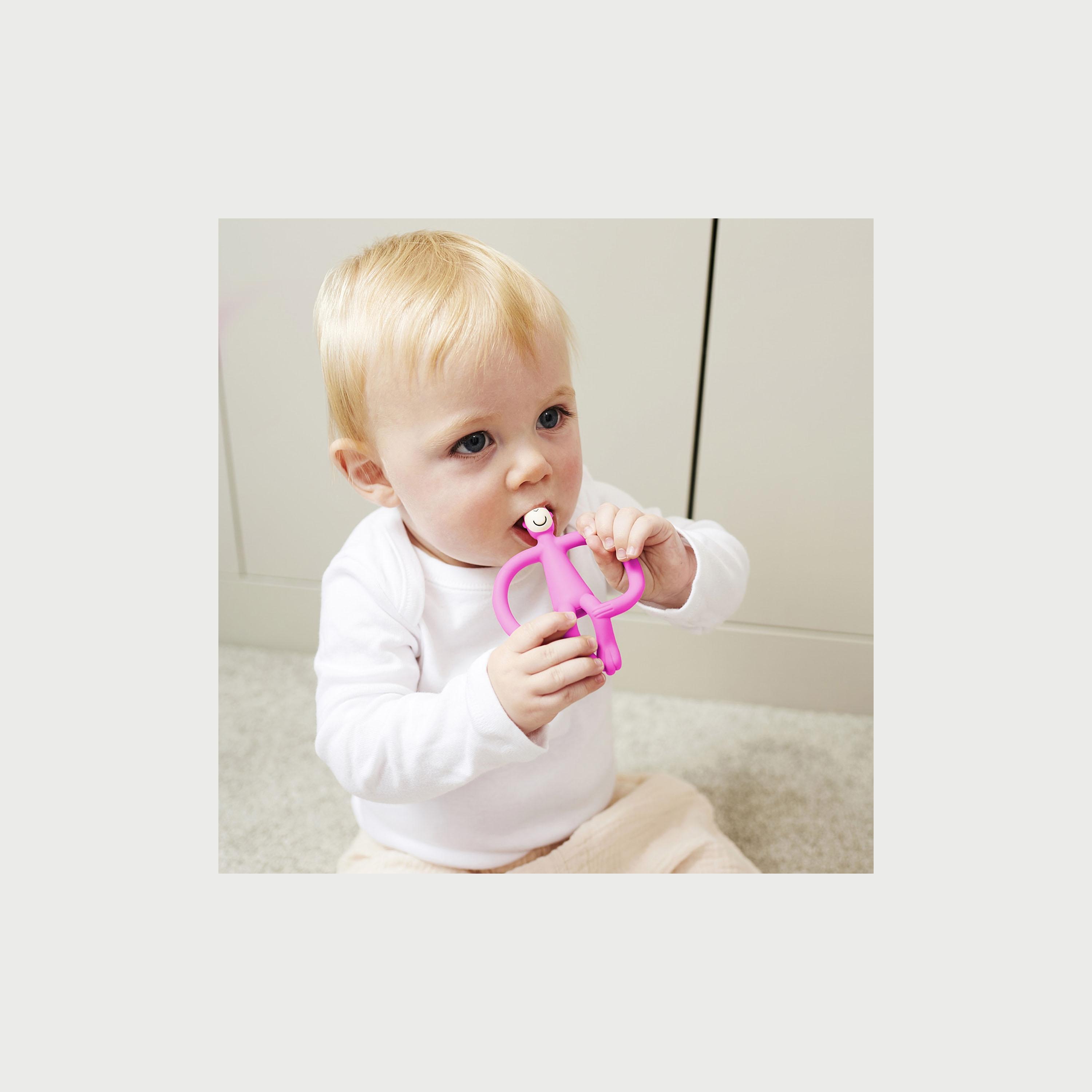Matchstick Monkey Original Teether, Pink-baby-feeding-teethers-image-5