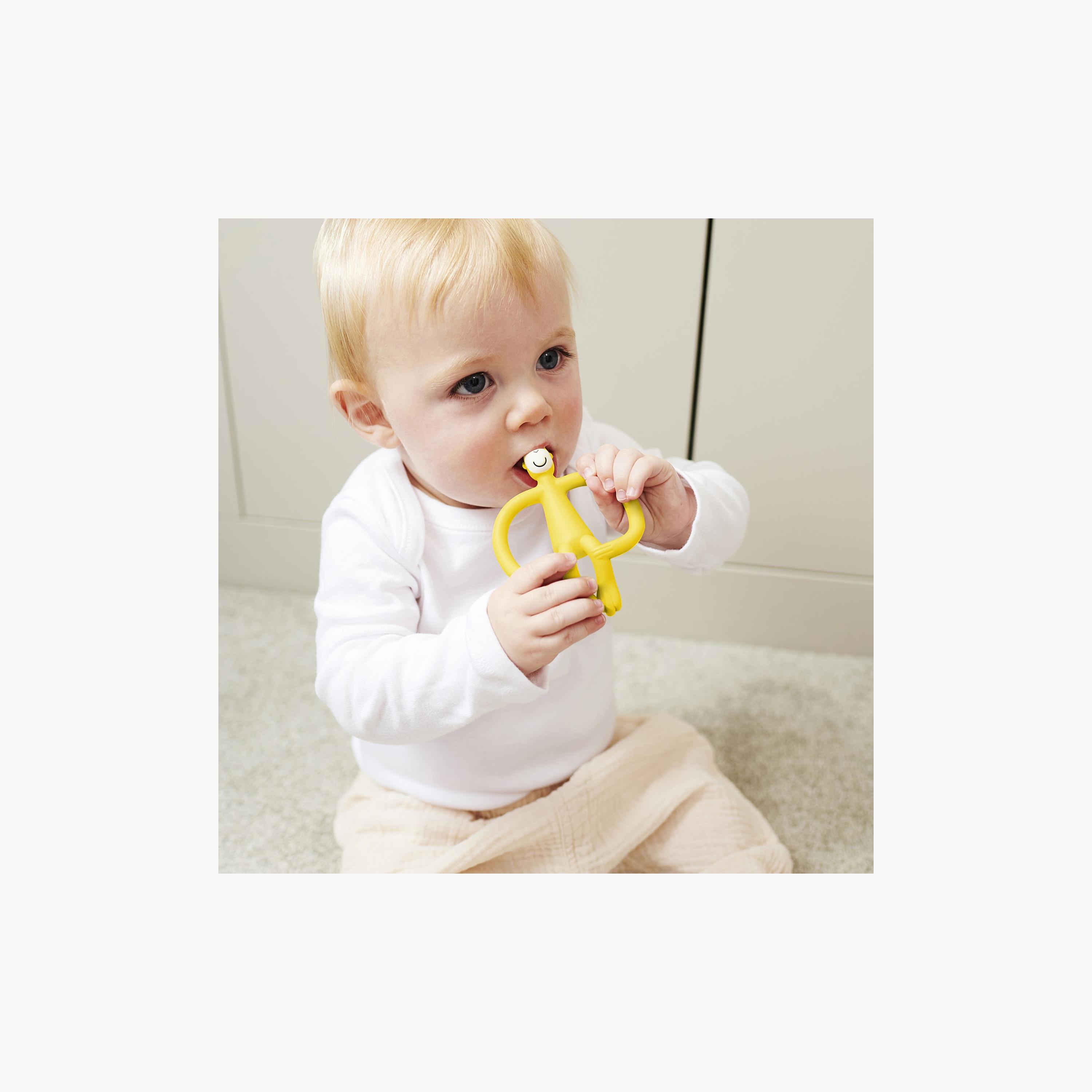 Matchstick Monkey Original Teether, Yellow-baby-feeding-teethers-image-2