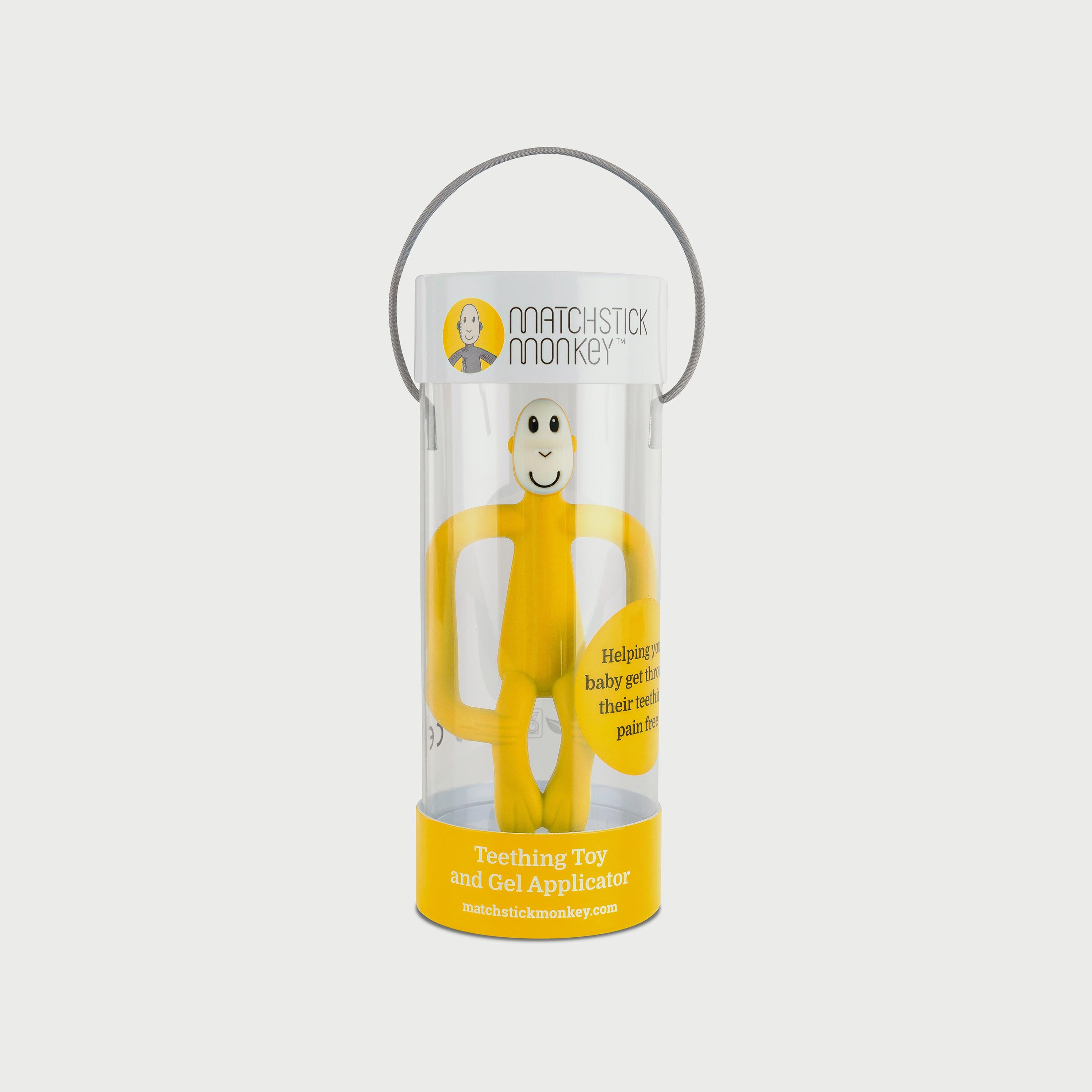 Matchstick Monkey Original Teether, Yellow-baby-feeding-teethers-image-4