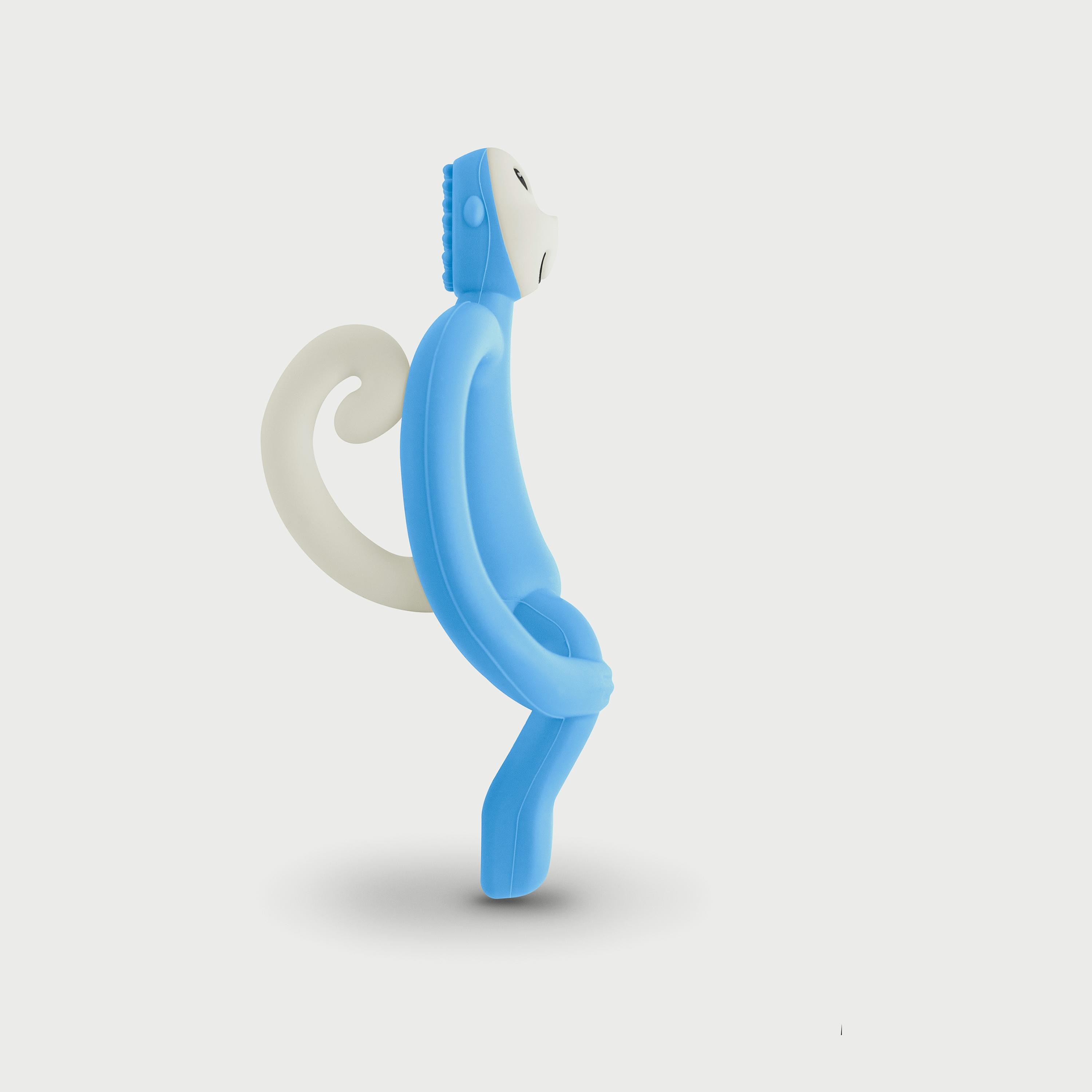 Matchstick Monkey Original Teether, Light Blue -baby-feeding-teethers-image-4