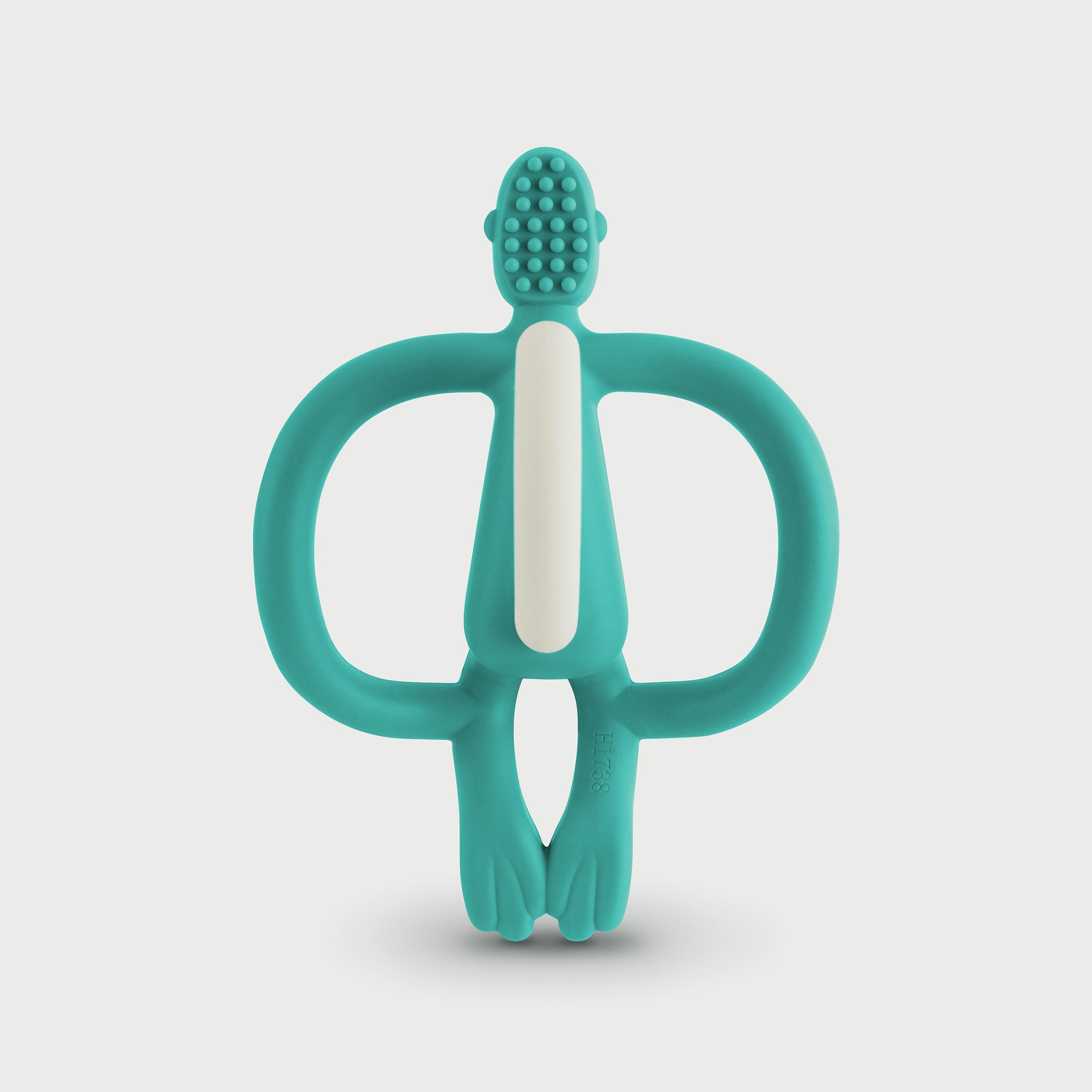 Matchstick Monkey Original Teether, Green -baby-feeding-teethers-image-1