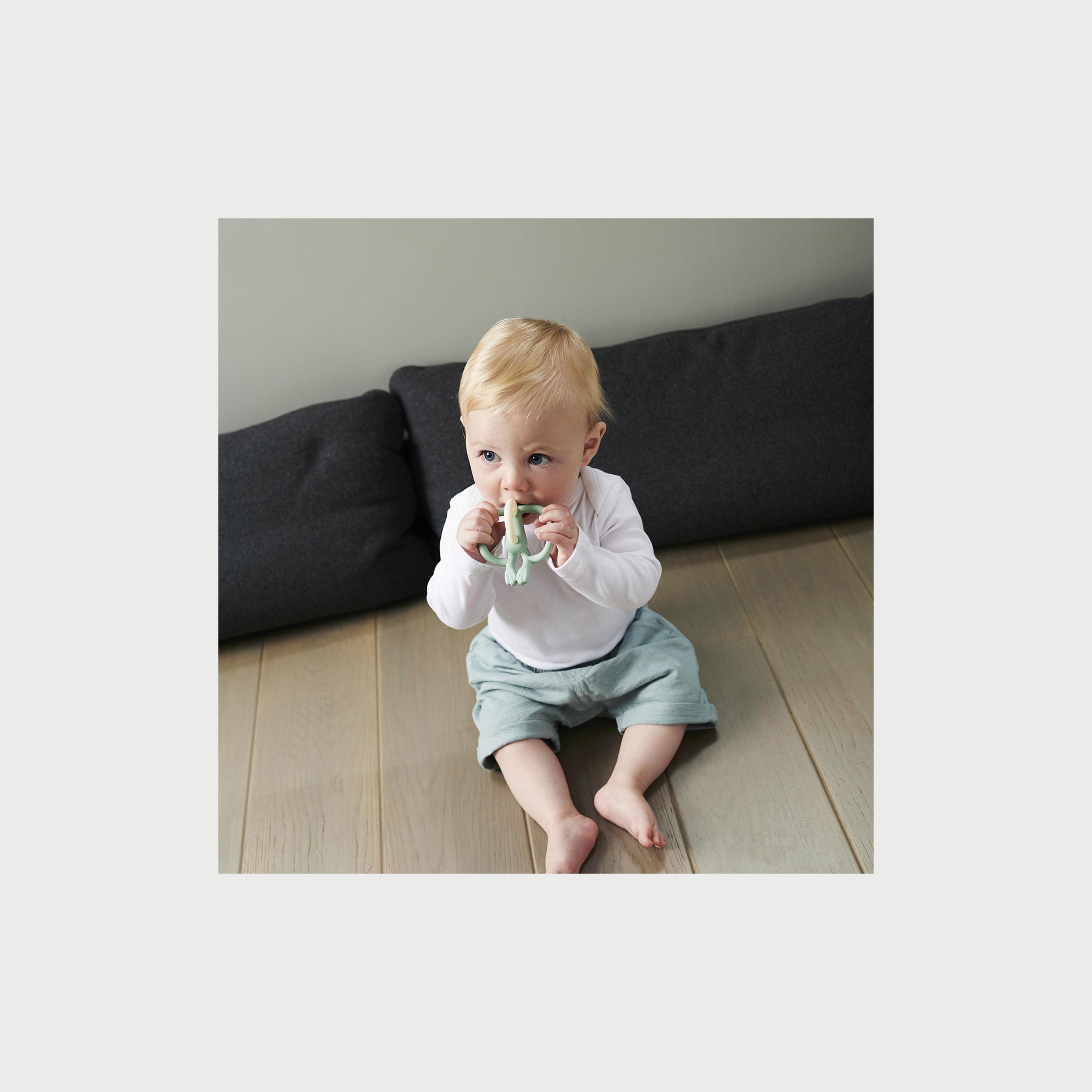 Matchstick Monkey Original Teether, Green -baby-feeding-teethers-image-5