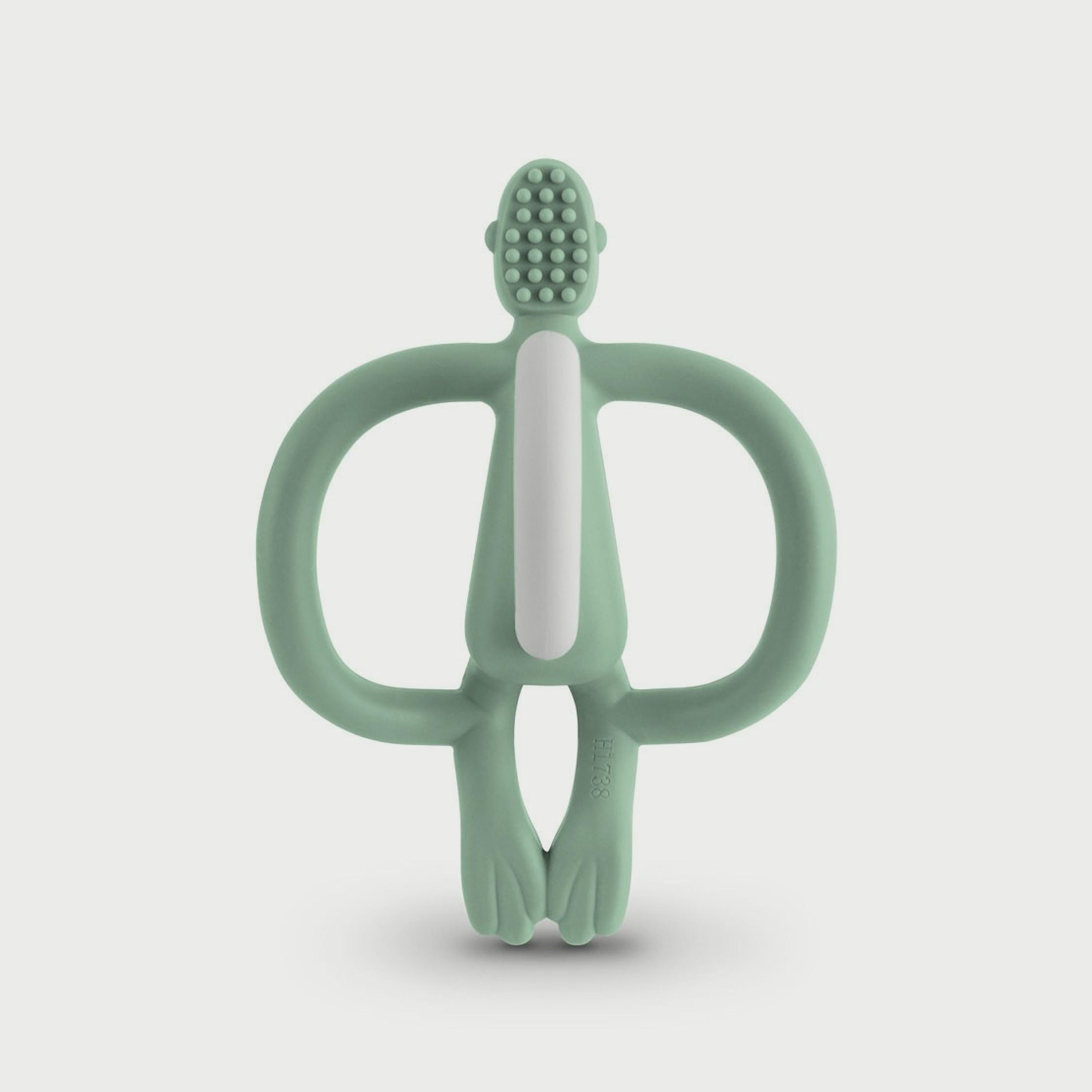 Matchstick Monkey Original Teether, Mint Green-baby-feeding-teethers-image-2