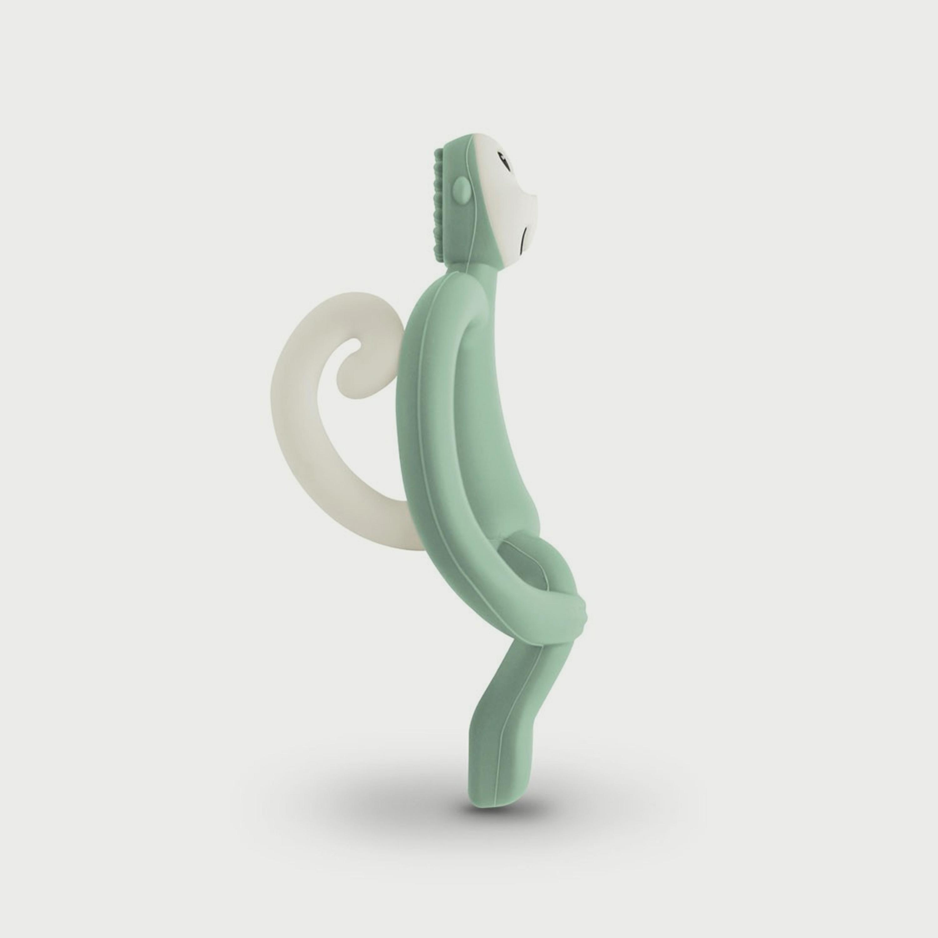 Matchstick Monkey Original Teether, Mint Green-baby-feeding-teethers-image-3
