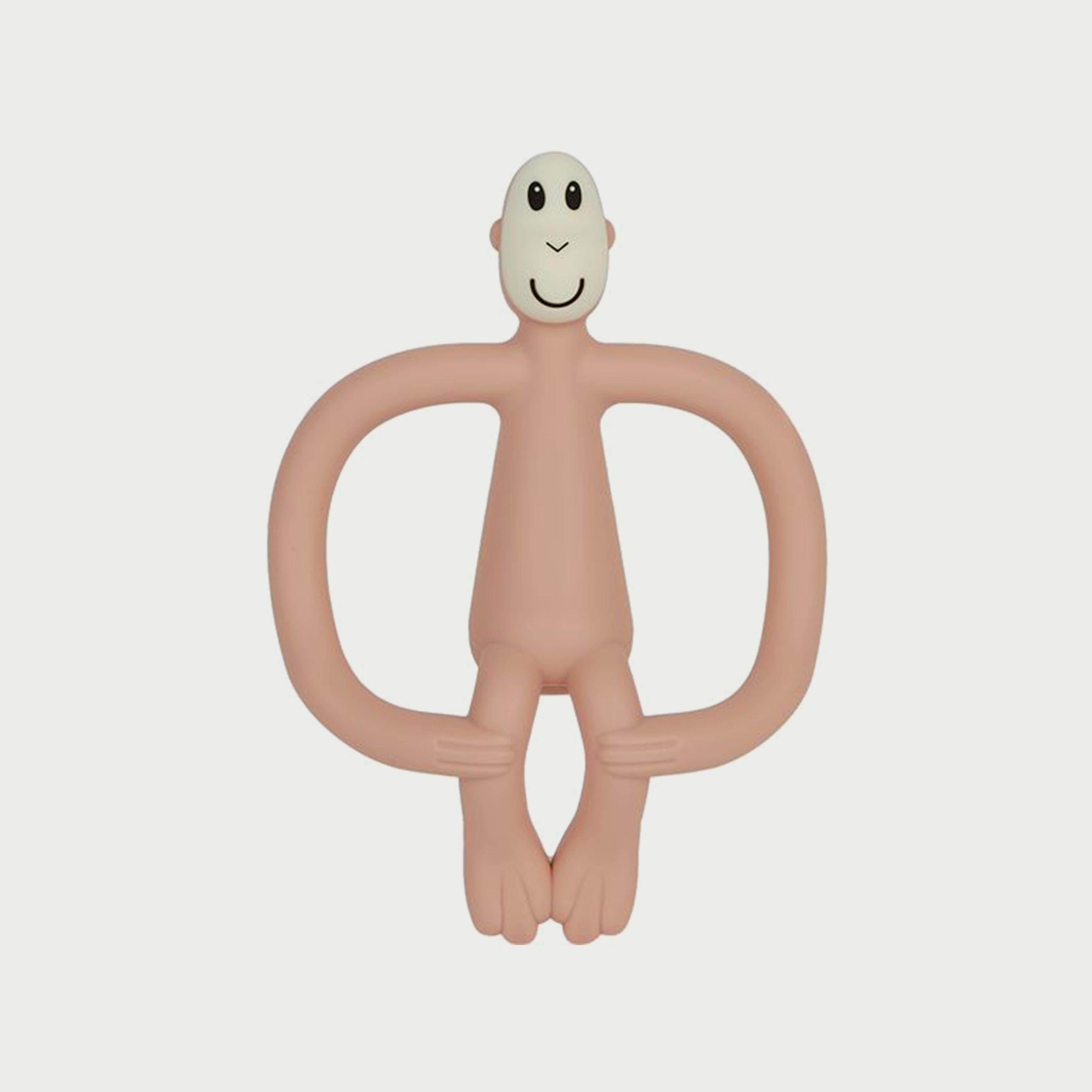 Matchstick Monkey Original Teether, Dusty Pink-baby-feeding-teethers-image-1