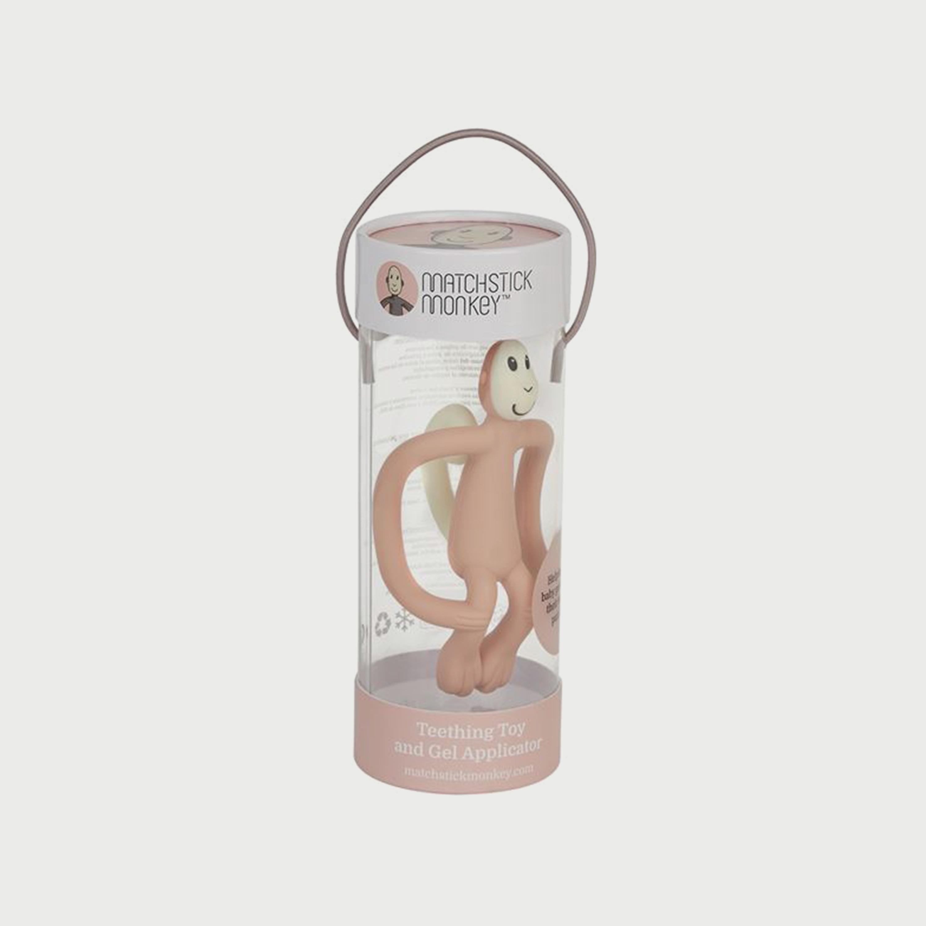 Matchstick Monkey Original Teether, Dusty Pink-baby-feeding-teethers-image-4