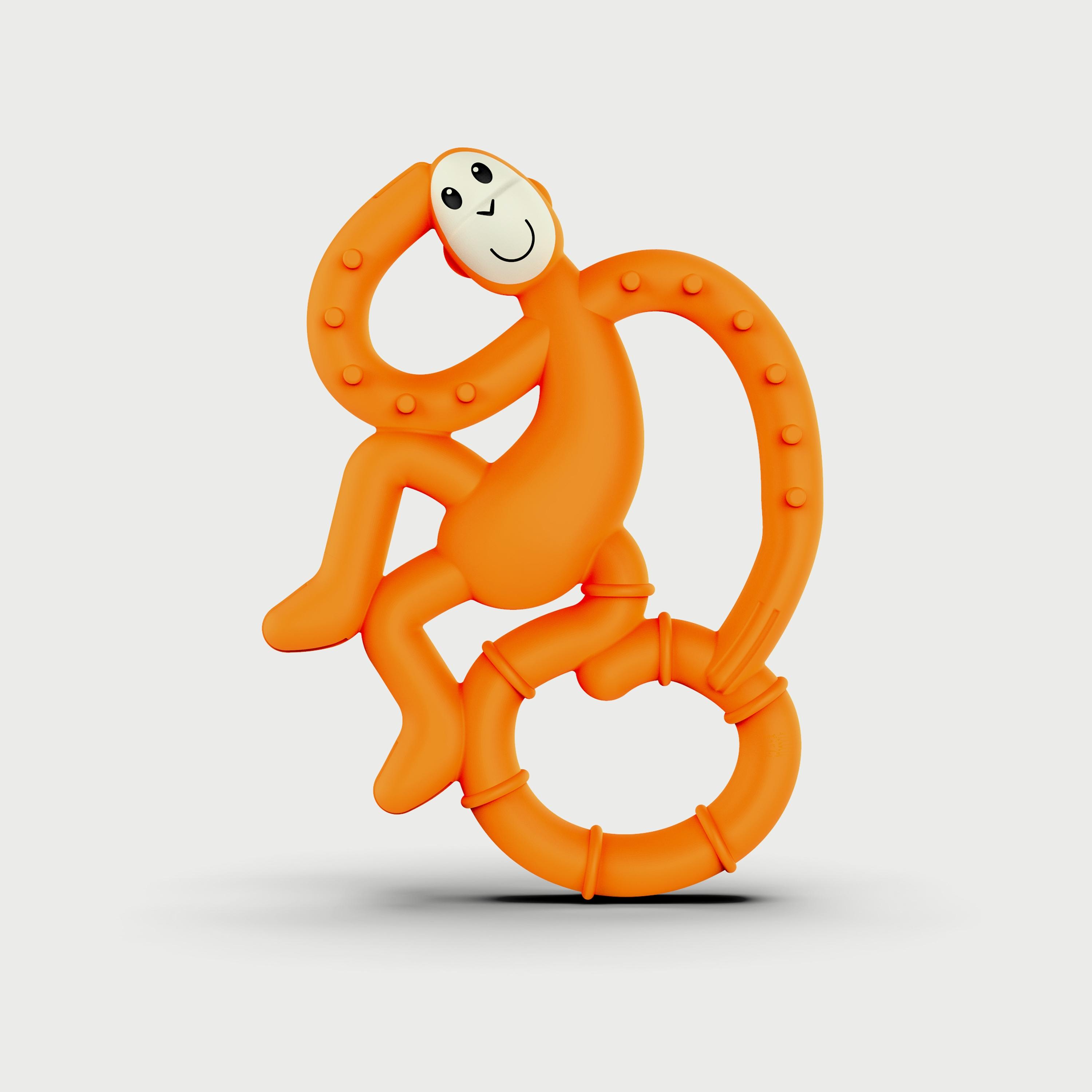 عضاضة قرد صغير من ماتشستيك مونكي, برتقالي-baby-feeding-teethers-image-2