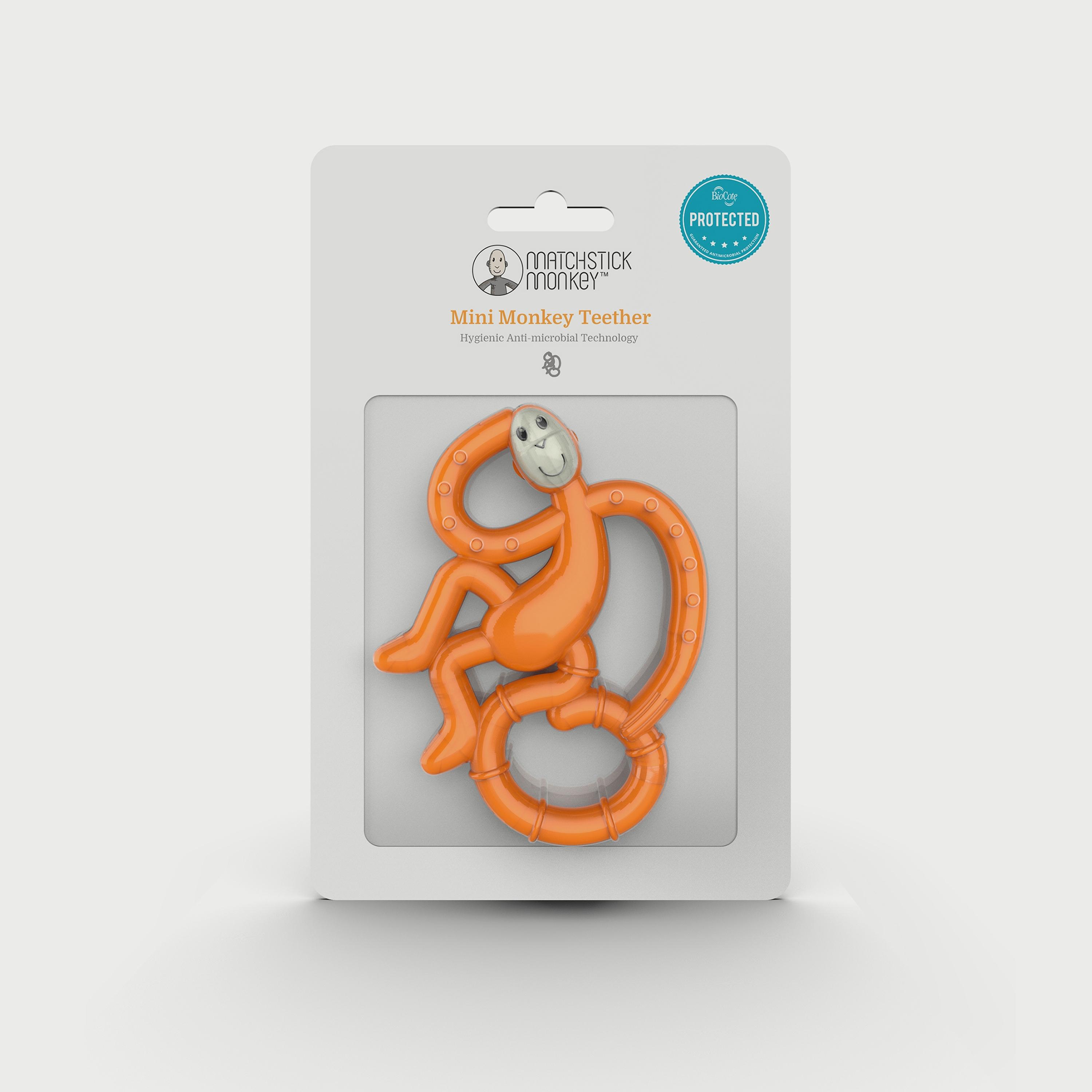 عضاضة قرد صغير من ماتشستيك مونكي, برتقالي-baby-feeding-teethers-image-3