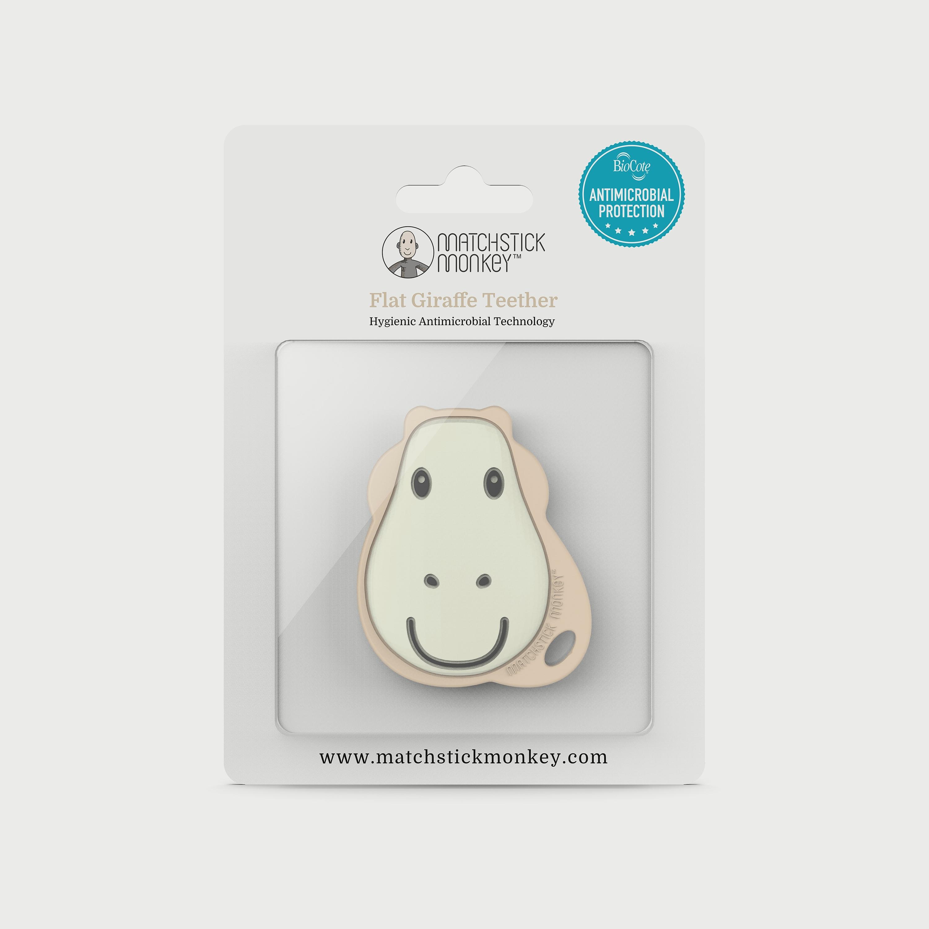 Matchstick Monkey Flat Face Teether, Giraffe-baby-feeding-teethers-image-2