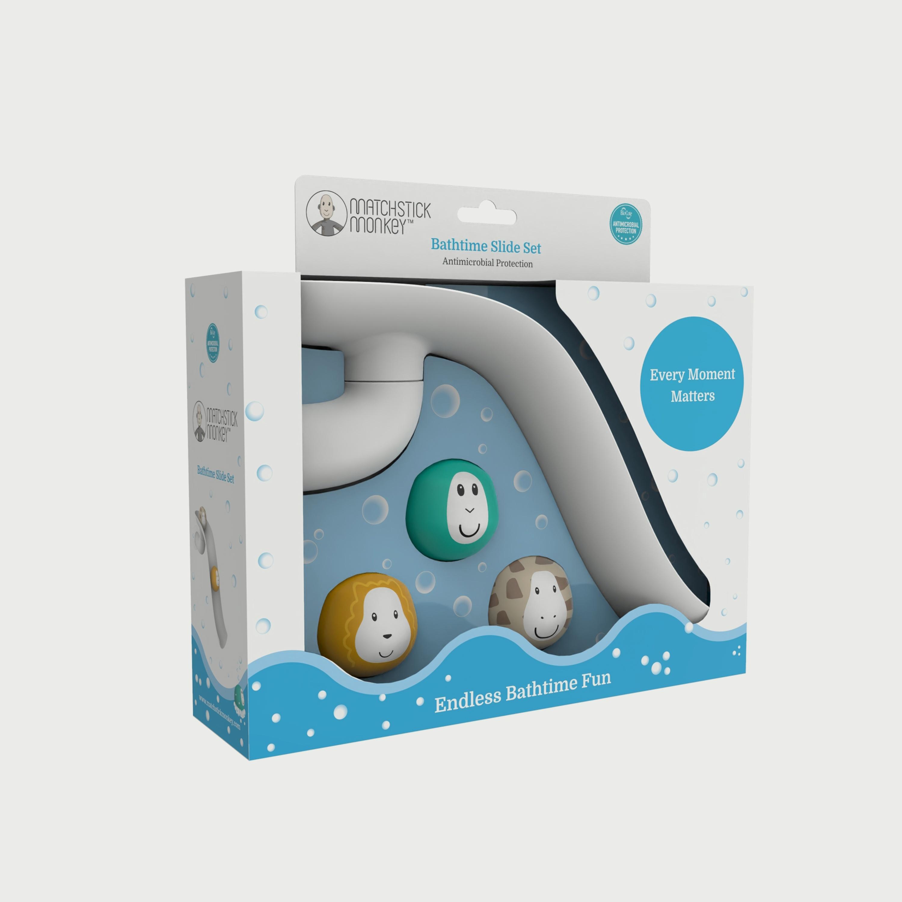 Matchstick Monkey Bathtime Slide Set, White-toys-babyandtoddlertoys-bathtoys-image-4