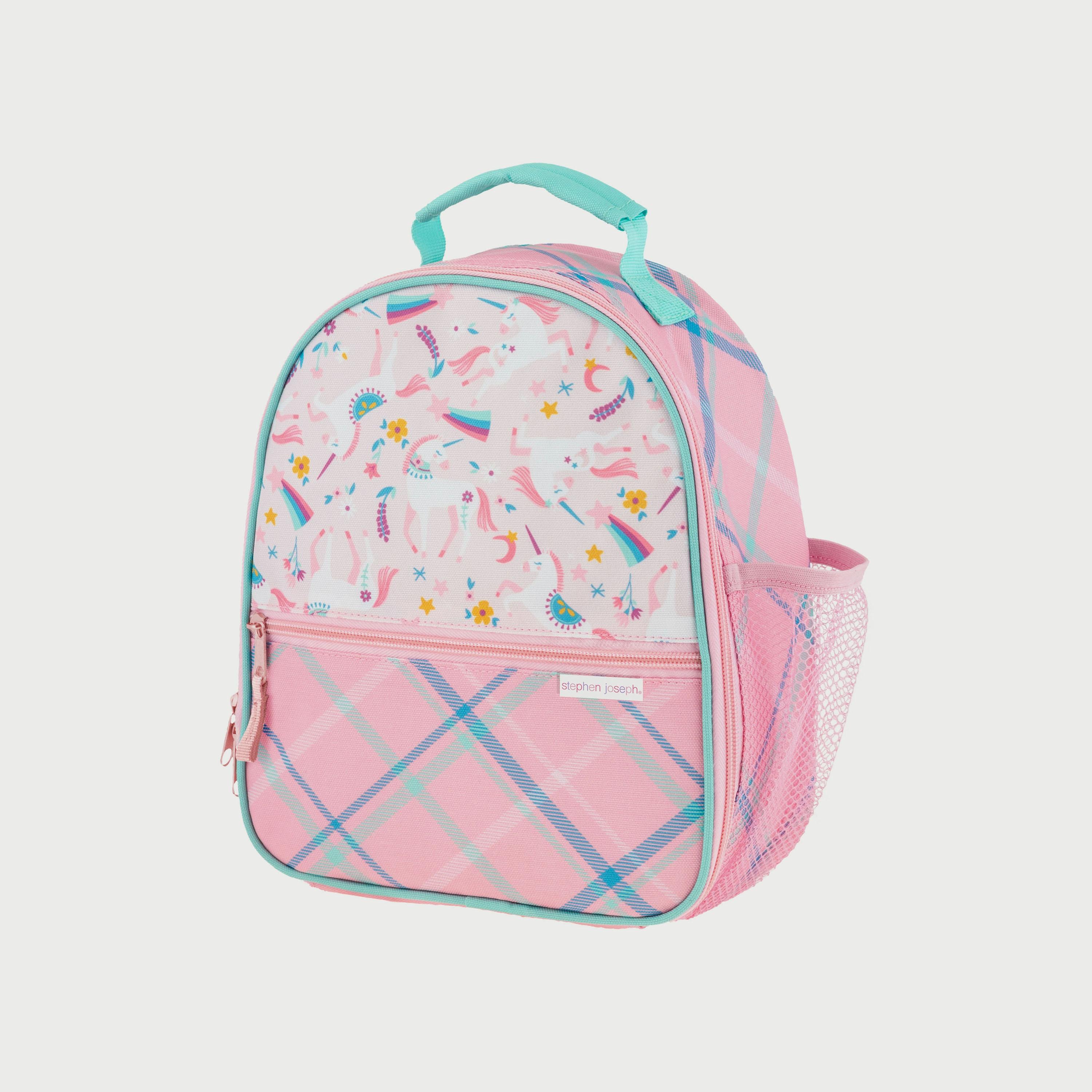 Stephen Joseph All Over Print Lunch Bag, Pink, Unicorn-school-lunchessentials-lunchbags-image-1