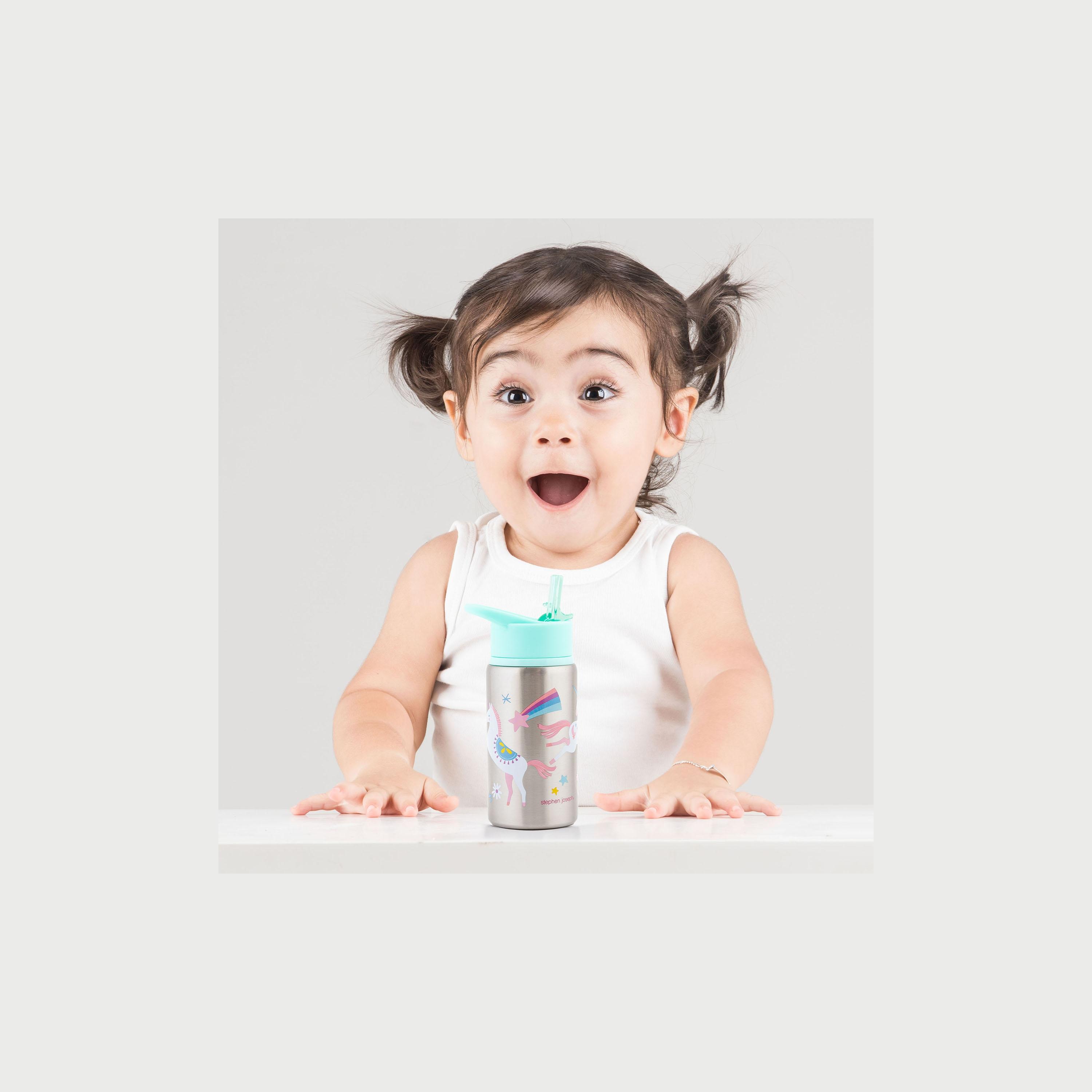 زجاجة ماء من الستانلس ستيل من ستيفن جوزيف, وحيد القرن - 532 مل-school-waterbottles-image-5