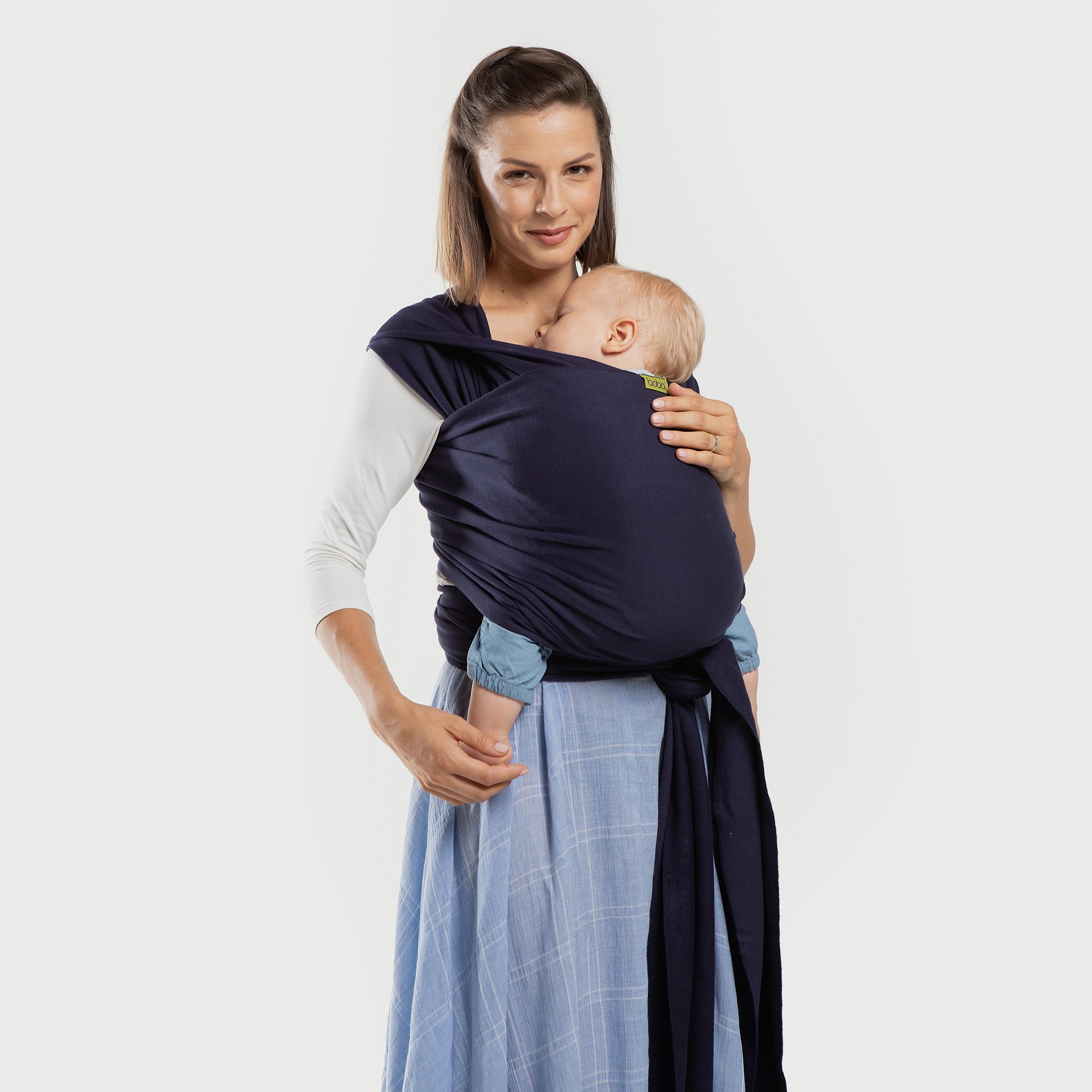 Boba Classic Wrap, Navy Blue-baby-gear-babycarriers-image-1