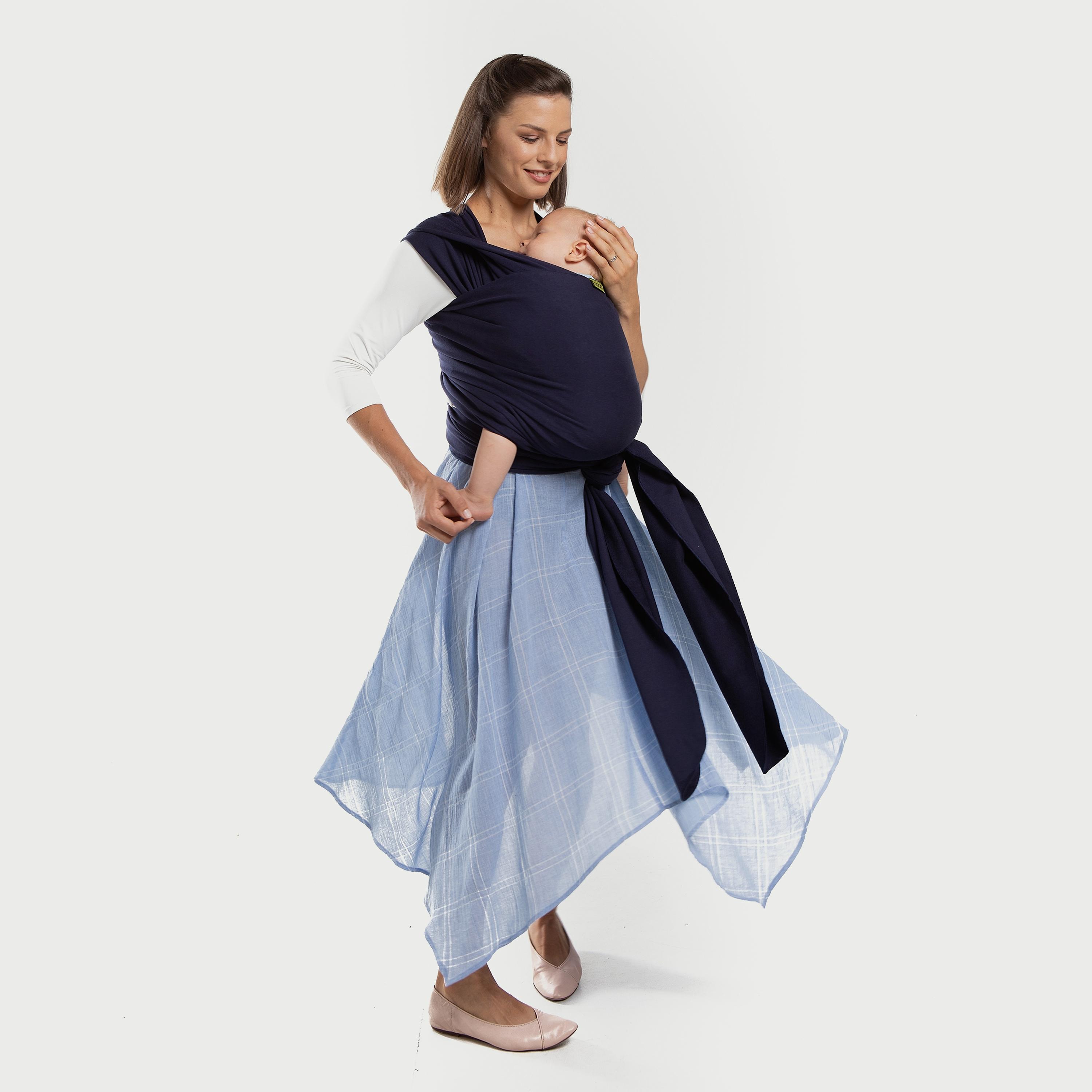 Boba Classic Wrap, Navy Blue-baby-gear-babycarriers-image-2