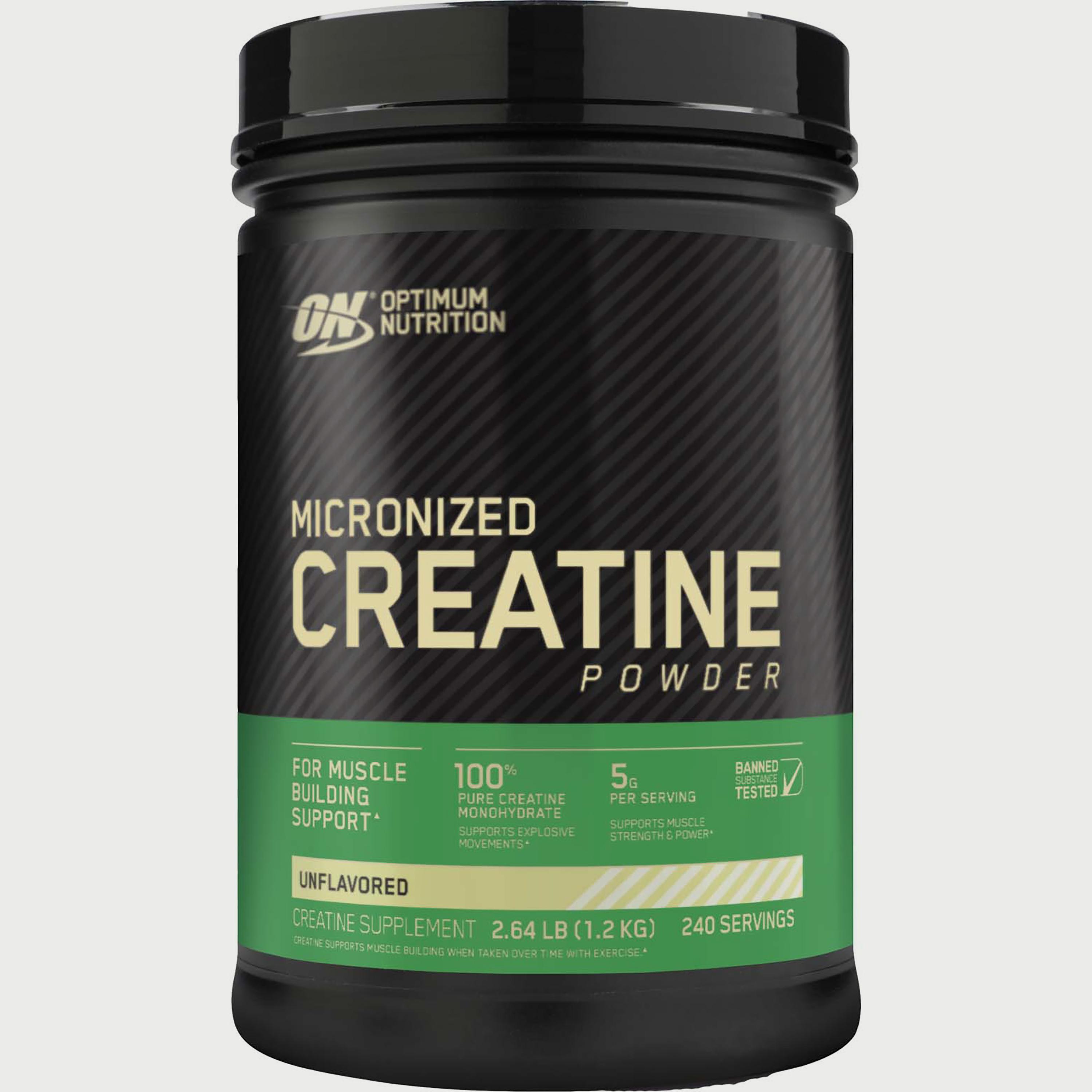 مسحوق الكرياتين، 2.6 رطل (1.2 كجم)، بدون نكهات، من اوبتيموم نوتريشن-sports-nutrition-prepostworkout-image-1