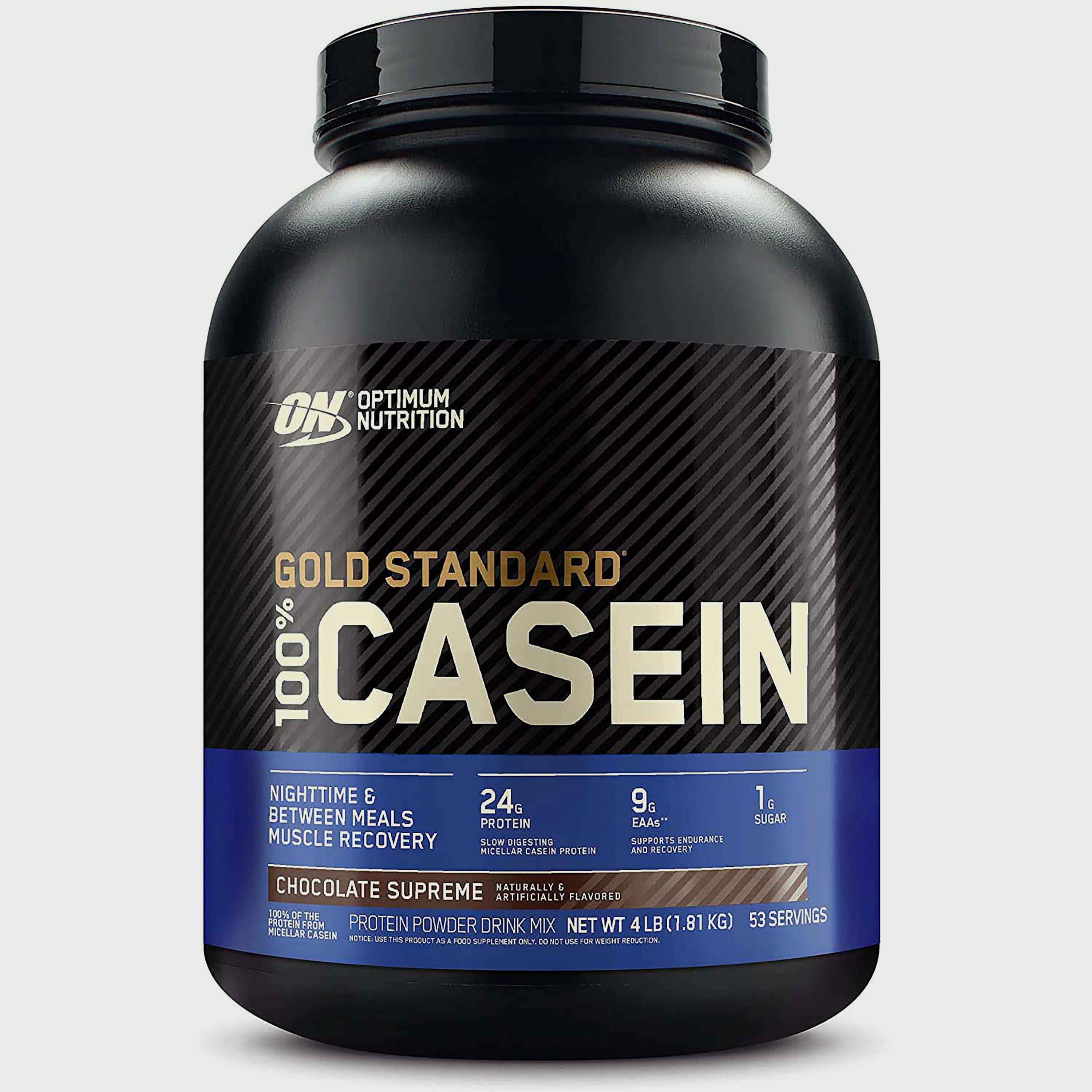 جولد ستاندرد كازين، 4 رطل (1.8 كجم)، شوكولاتة سوبريم، من اوبتيموم نوتريشن-sports-nutrition-proteins-image-1