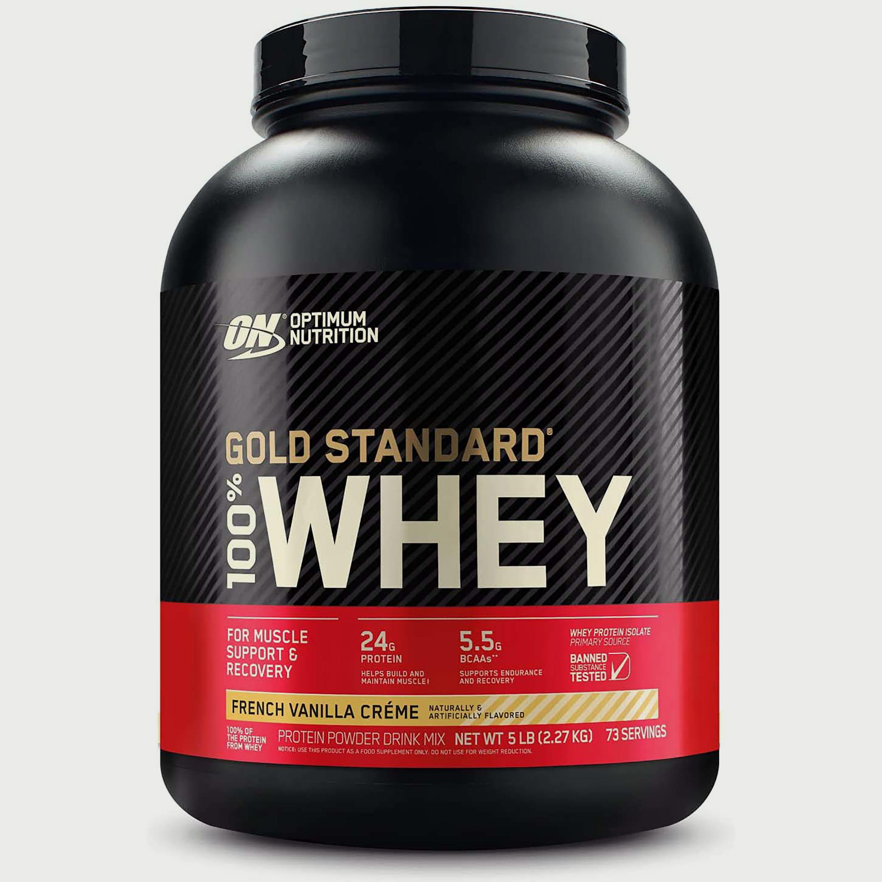 Gold Standard Whey Protein, 5 Lb (2.2 Kg), French Vanilla, Optimum Nutrition-sports-nutrition-proteins-image-1