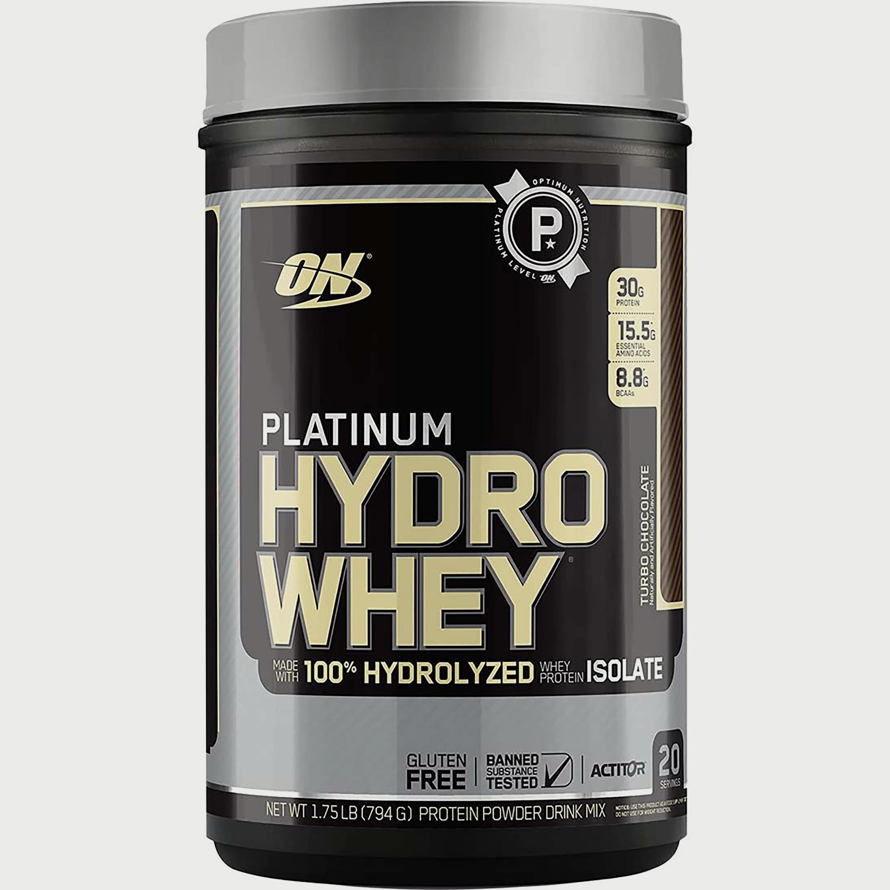 بلاتينيوم هيدرو واي، 1.75 رطل (0.8 كجم)، تربو تشوكليت، من اوبتيموم نوتريشن-sports-nutrition-proteins-image-1