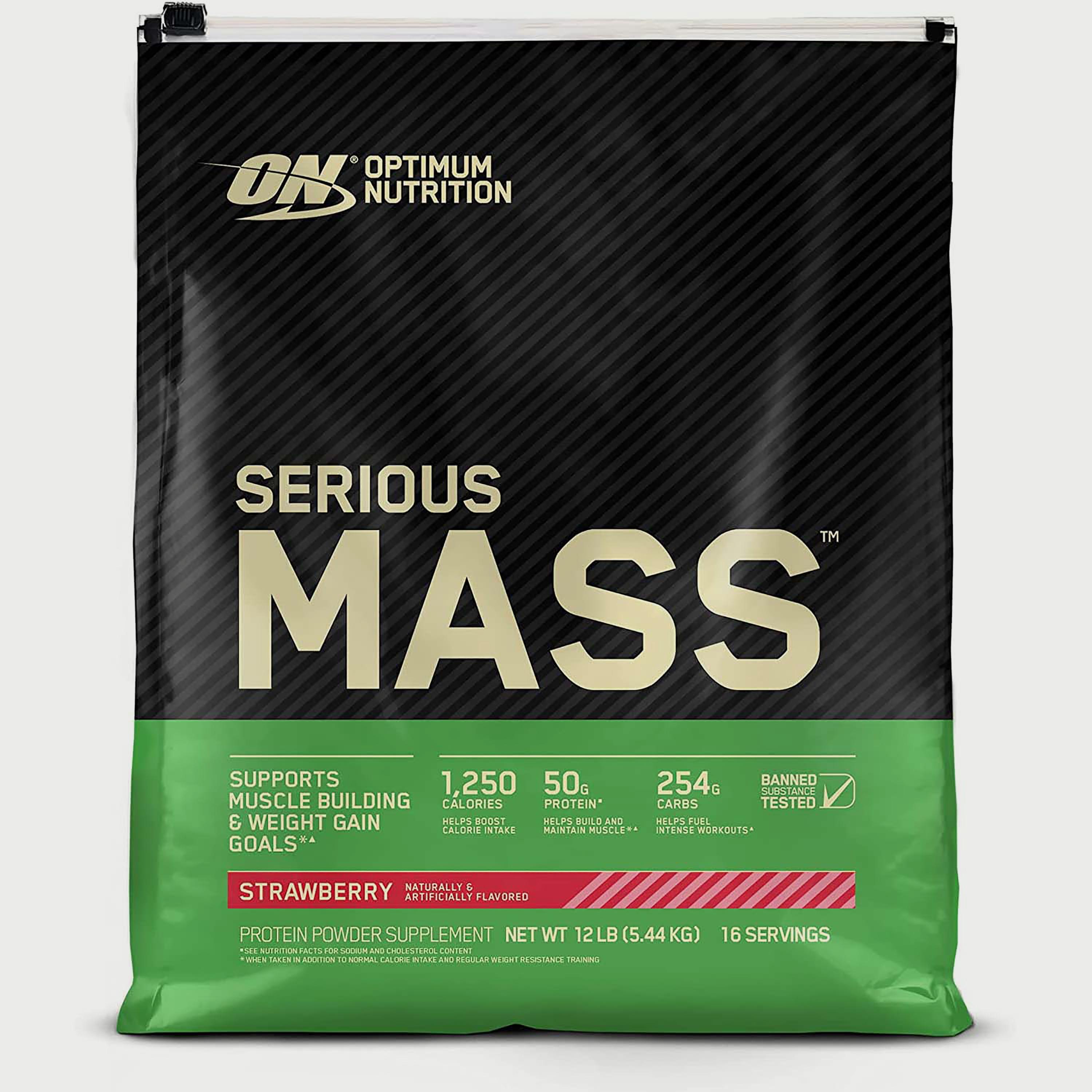 سيرياس ماس، 12 رطل (5.4 كجم)، فراولة، من اوبتيموم نوتريشن-sports-nutrition-proteins-image-1