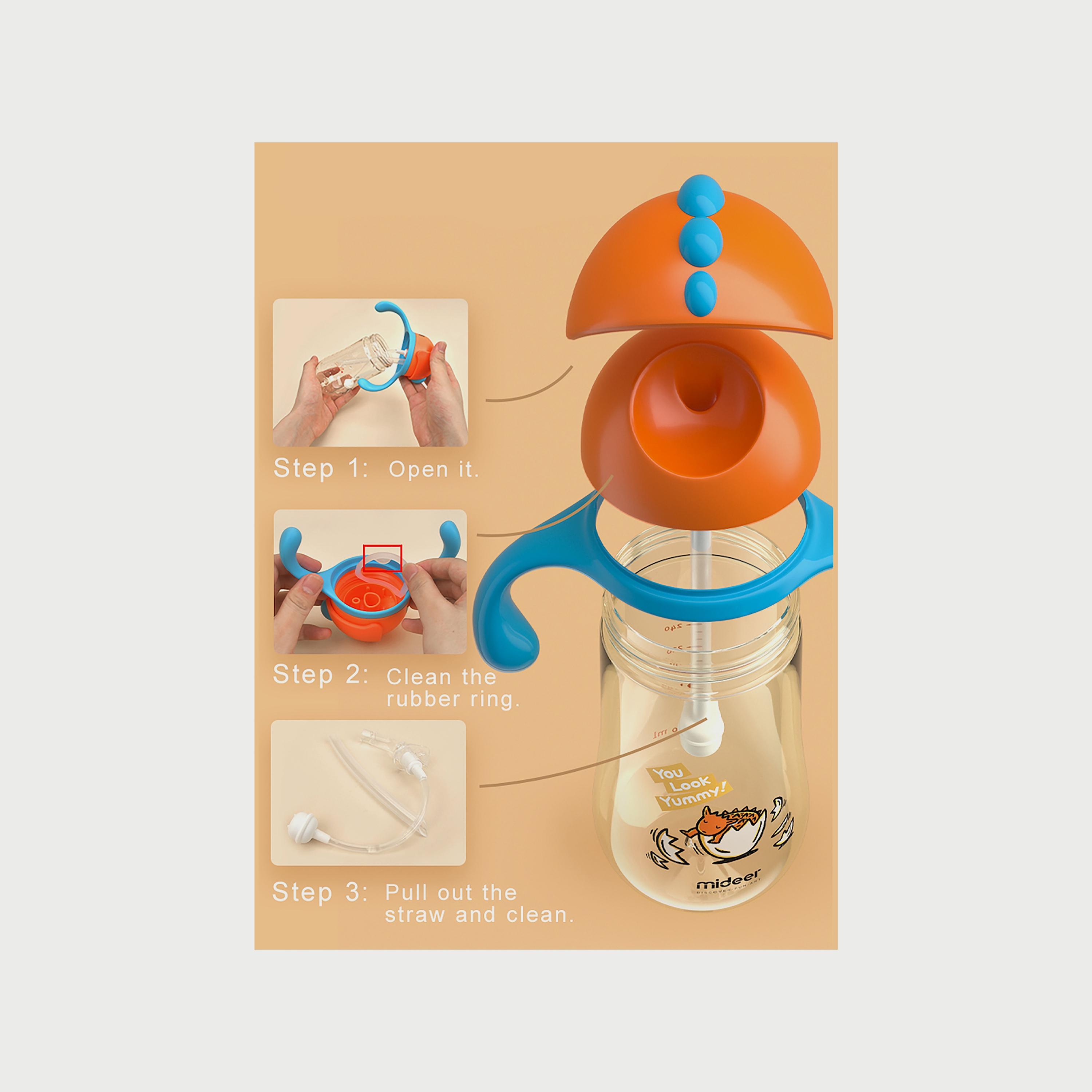Mideer Sippy Cup, Blue (260 ML)-baby-feeding-mealtimeessentials-image-4
