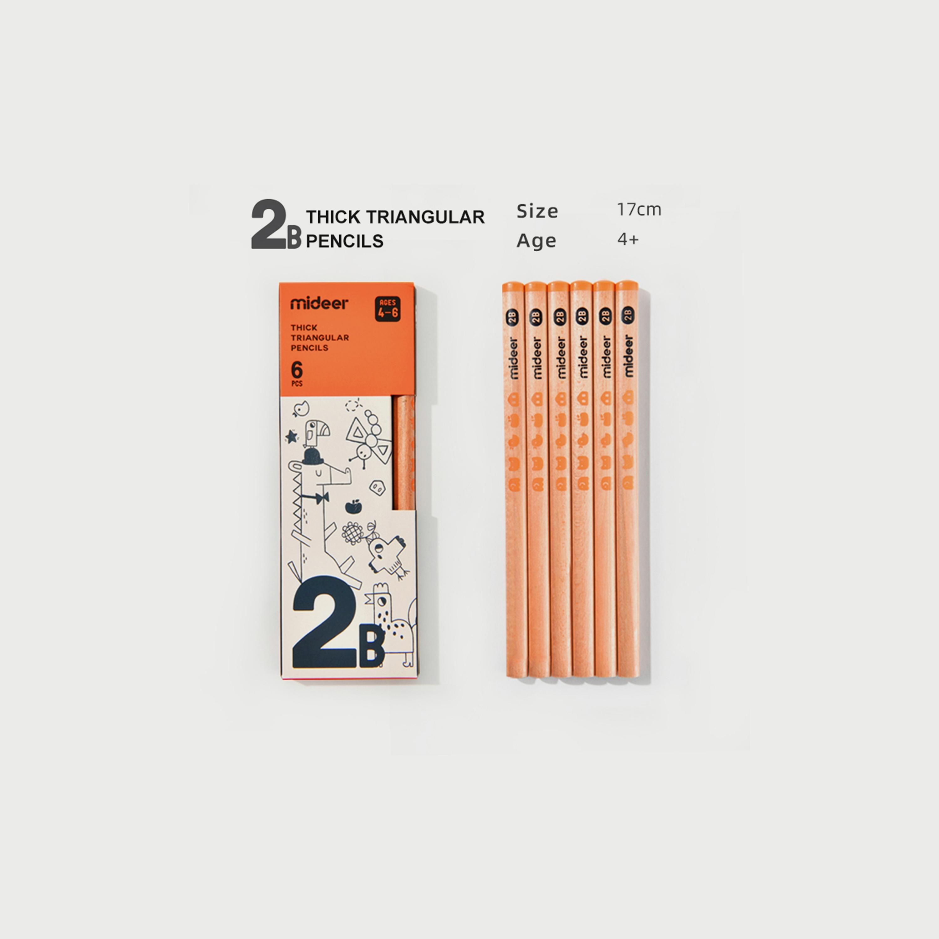 Mideer Triangular Pencil 2B, 6 Piece-school-stationery-pensandpencils-image-5