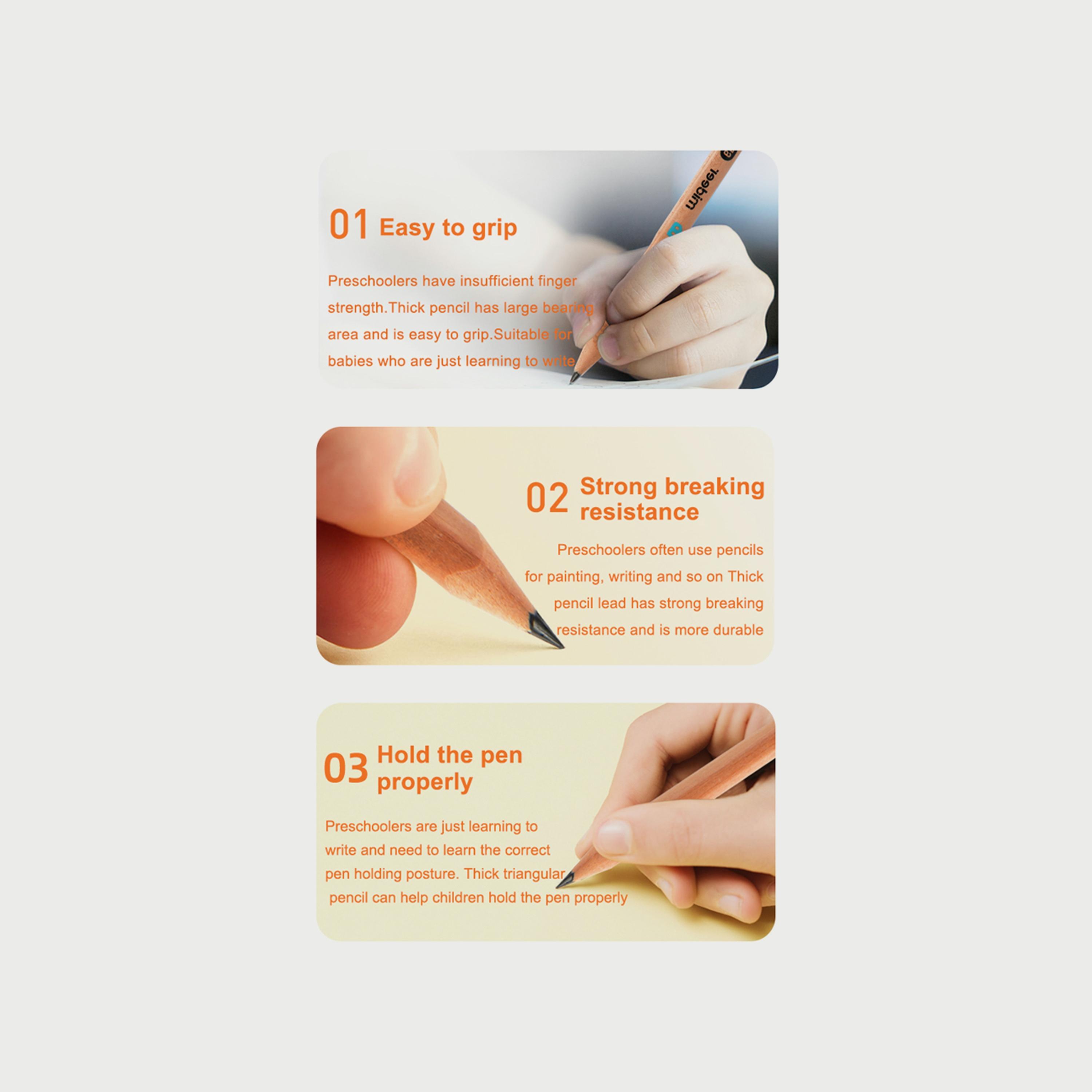 Mideer Triangular Pencil 4B, 6 Piece-school-stationery-pensandpencils-image-3