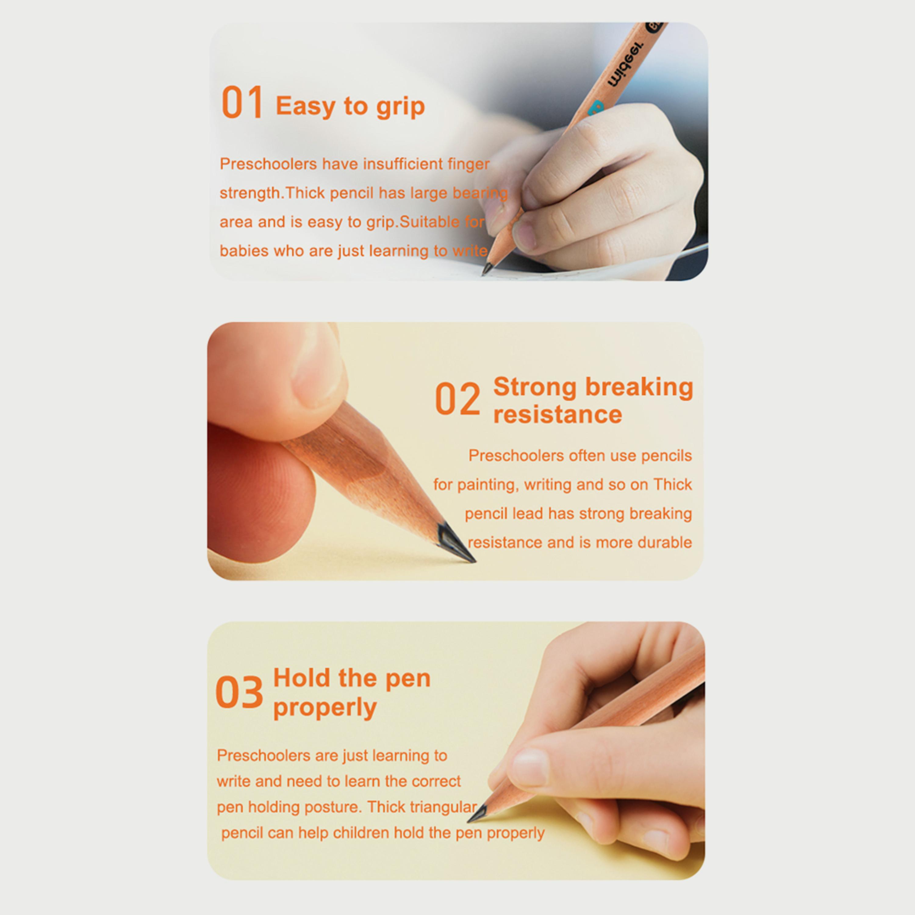 Mideer Triangular Pencil 6B, 6 Piece-school-stationery-pensandpencils-image-2