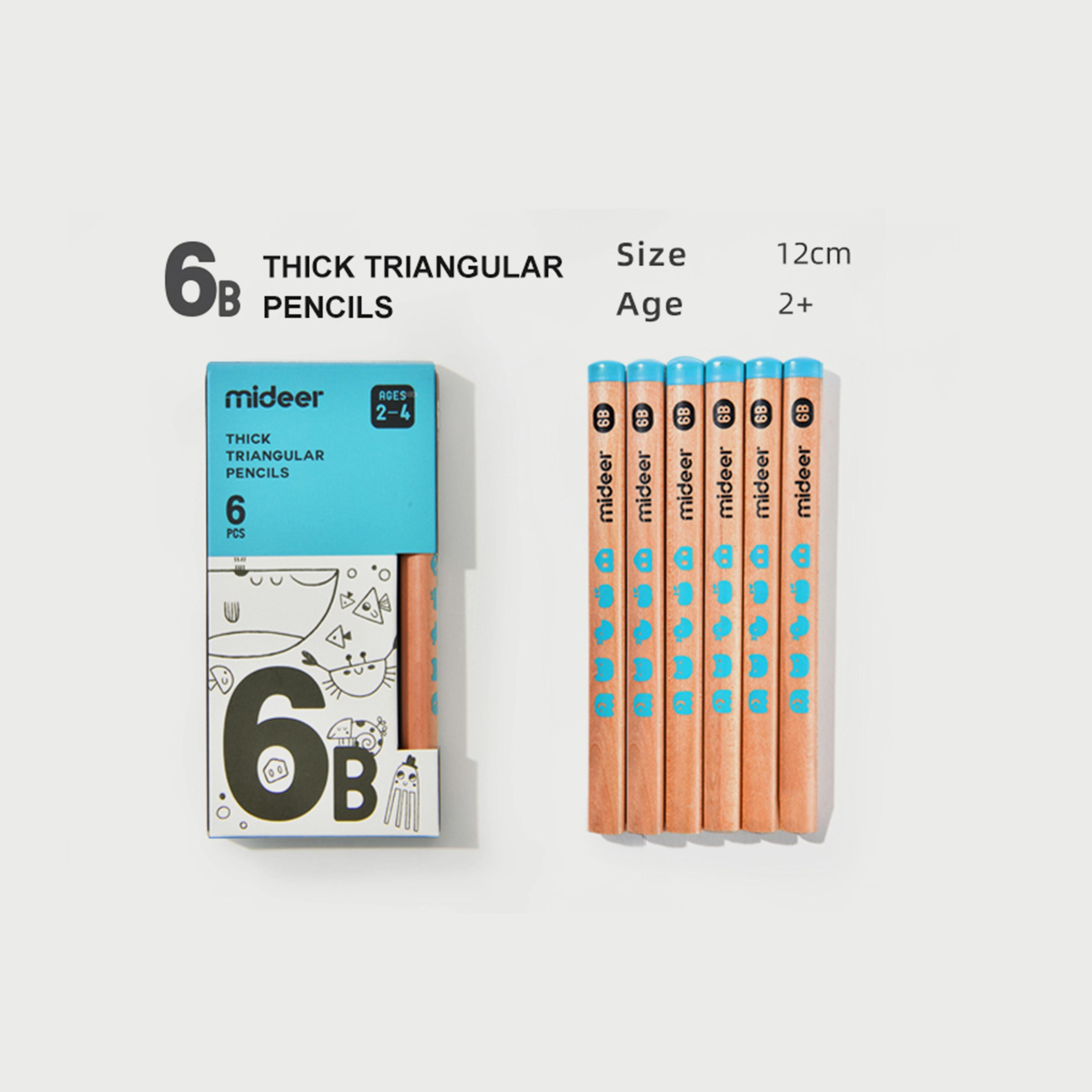 Mideer Triangular Pencil 6B, 6 Piece-school-stationery-pensandpencils-image-8