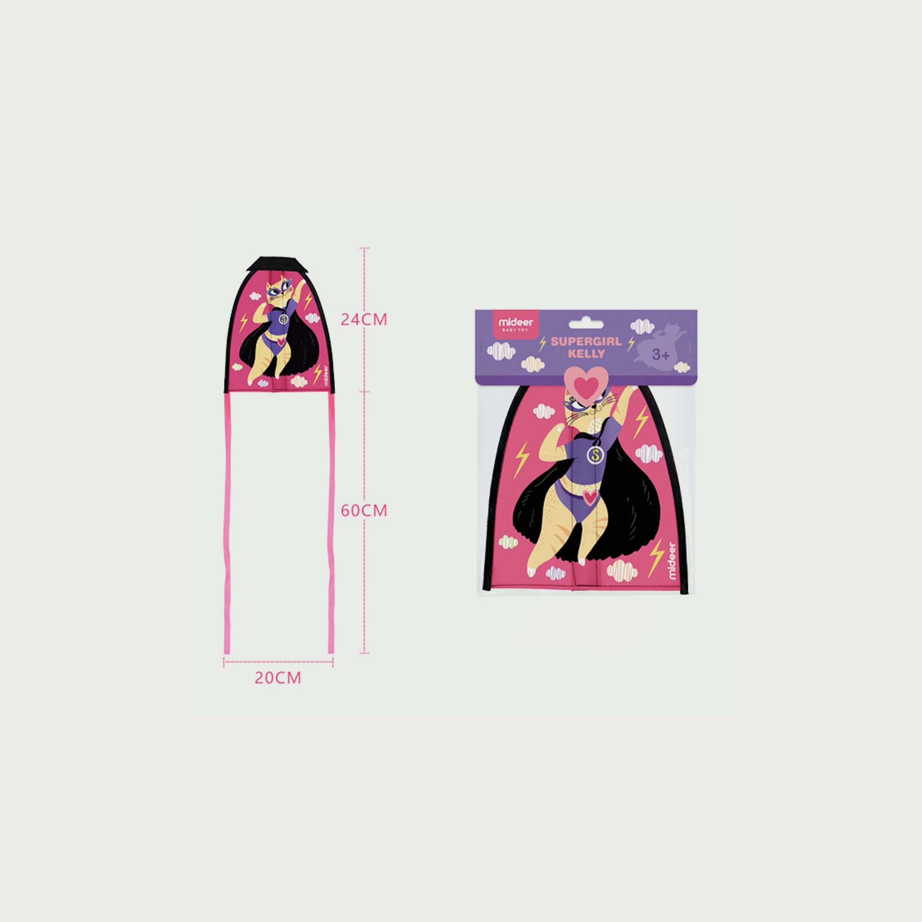 Mideer Wacky Flyer Kite, Supercat-toys-babyandtoddlertoys-learningtoys-image-5