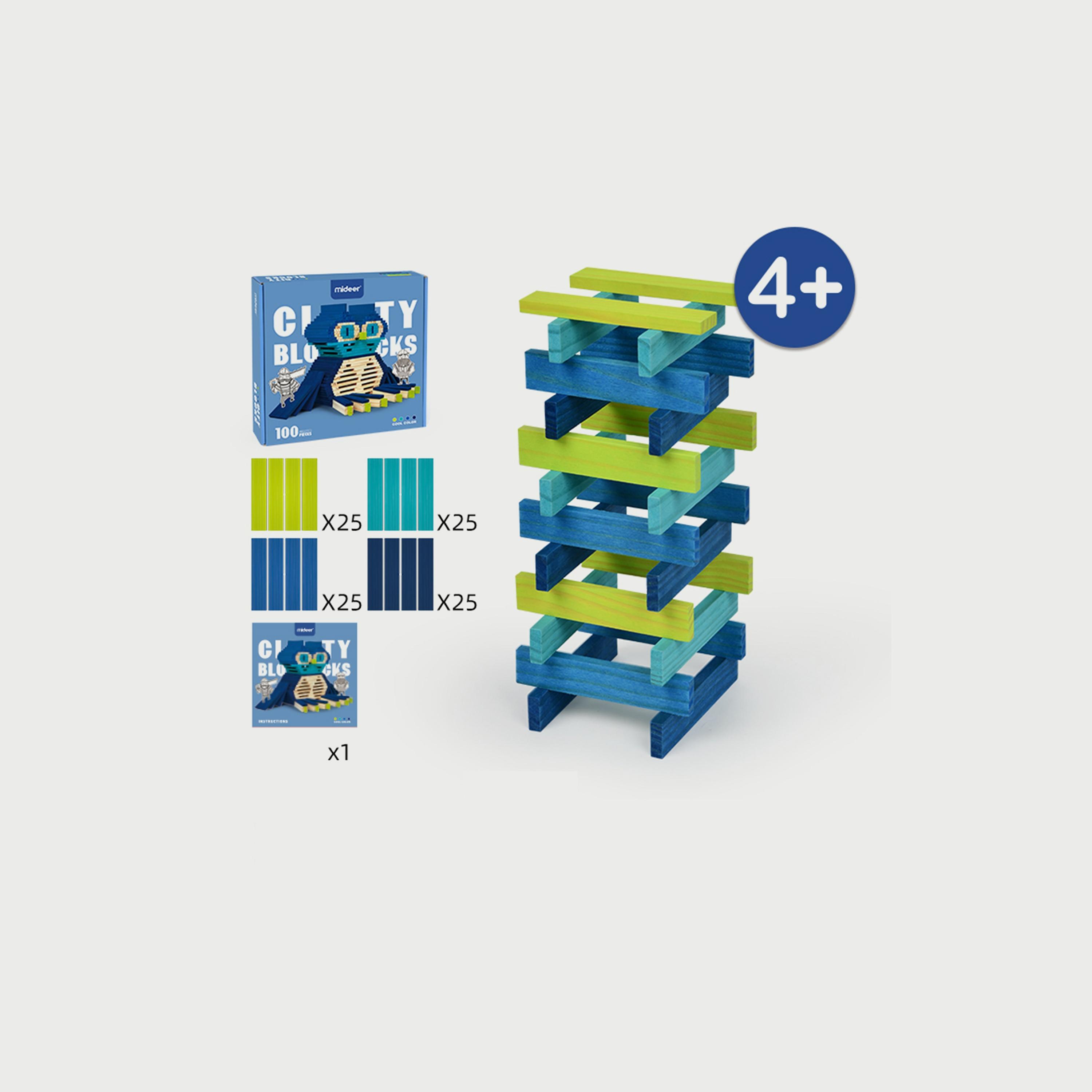 Buy Mideer Wooden City Blocks, Cool Online | Centrepoint UAE