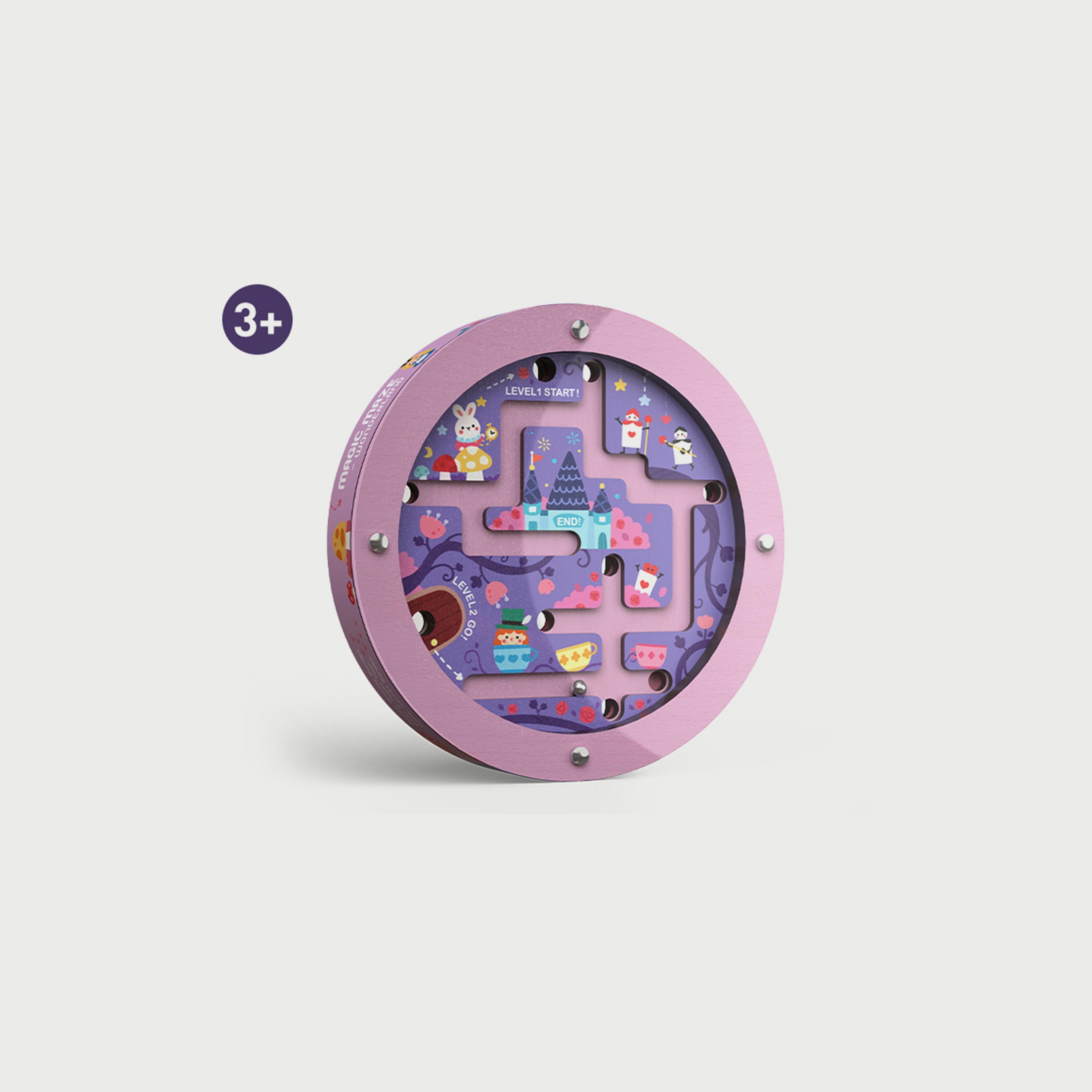 Mideer Double Sided Steel Ball Maze, Wonderland-toys-babyandtoddlertoys-learningtoys-image-1