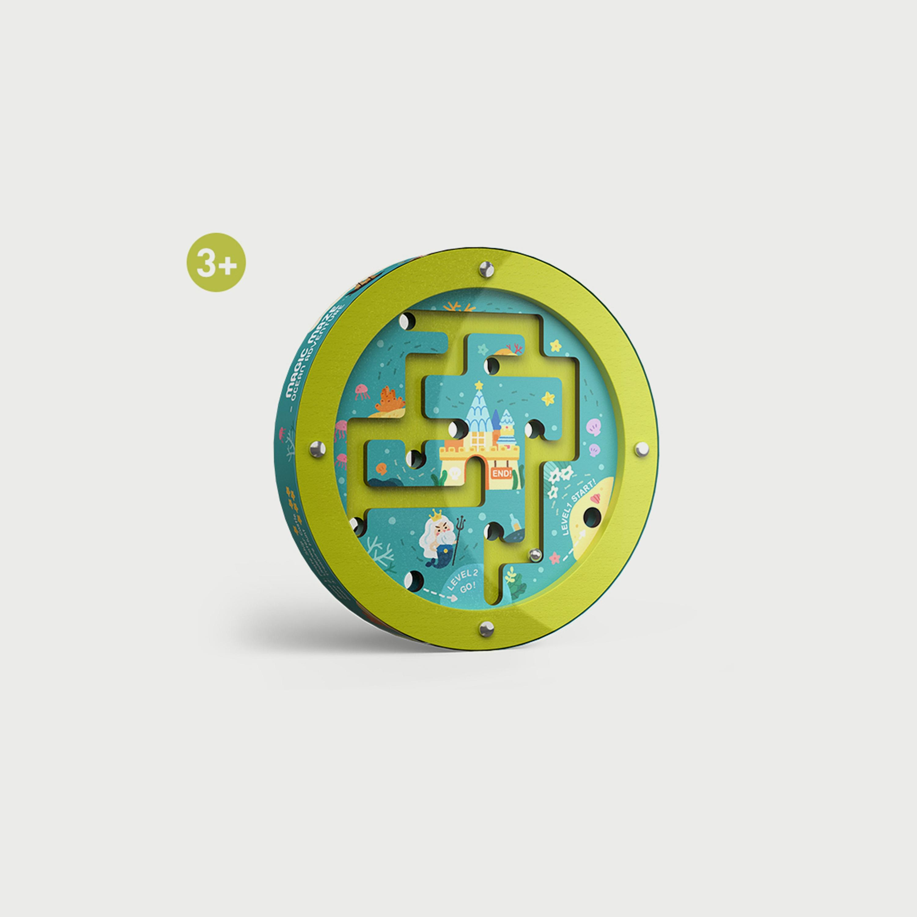 Mideer Double Sided Steel Ball Maze, Ocean Adventure-toys-babyandtoddlertoys-learningtoys-image-1