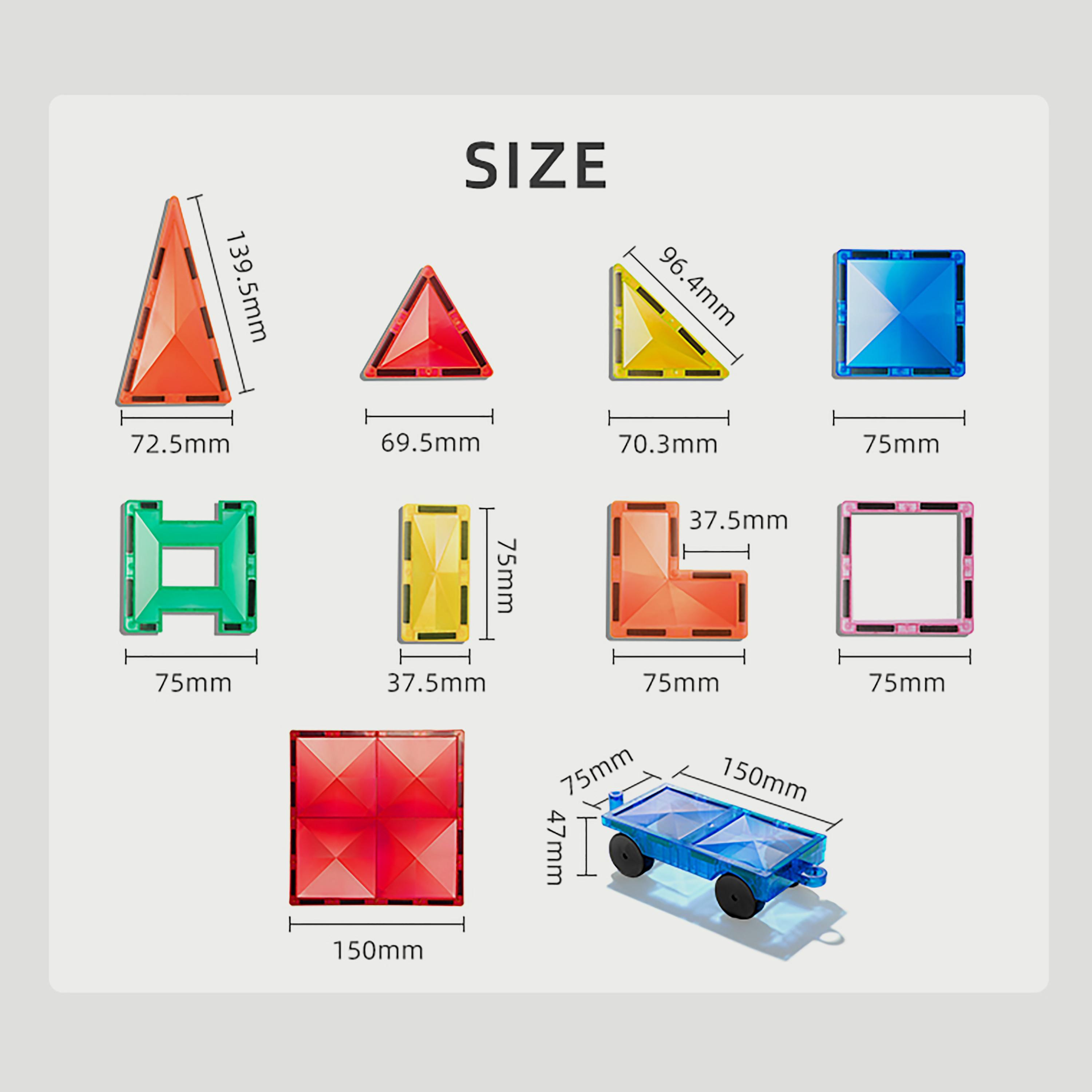 البلاطات المغناطيسية الملونة من ميدير، 60 قطعة-toys-babyandtoddlertoys-learningtoys-image-2