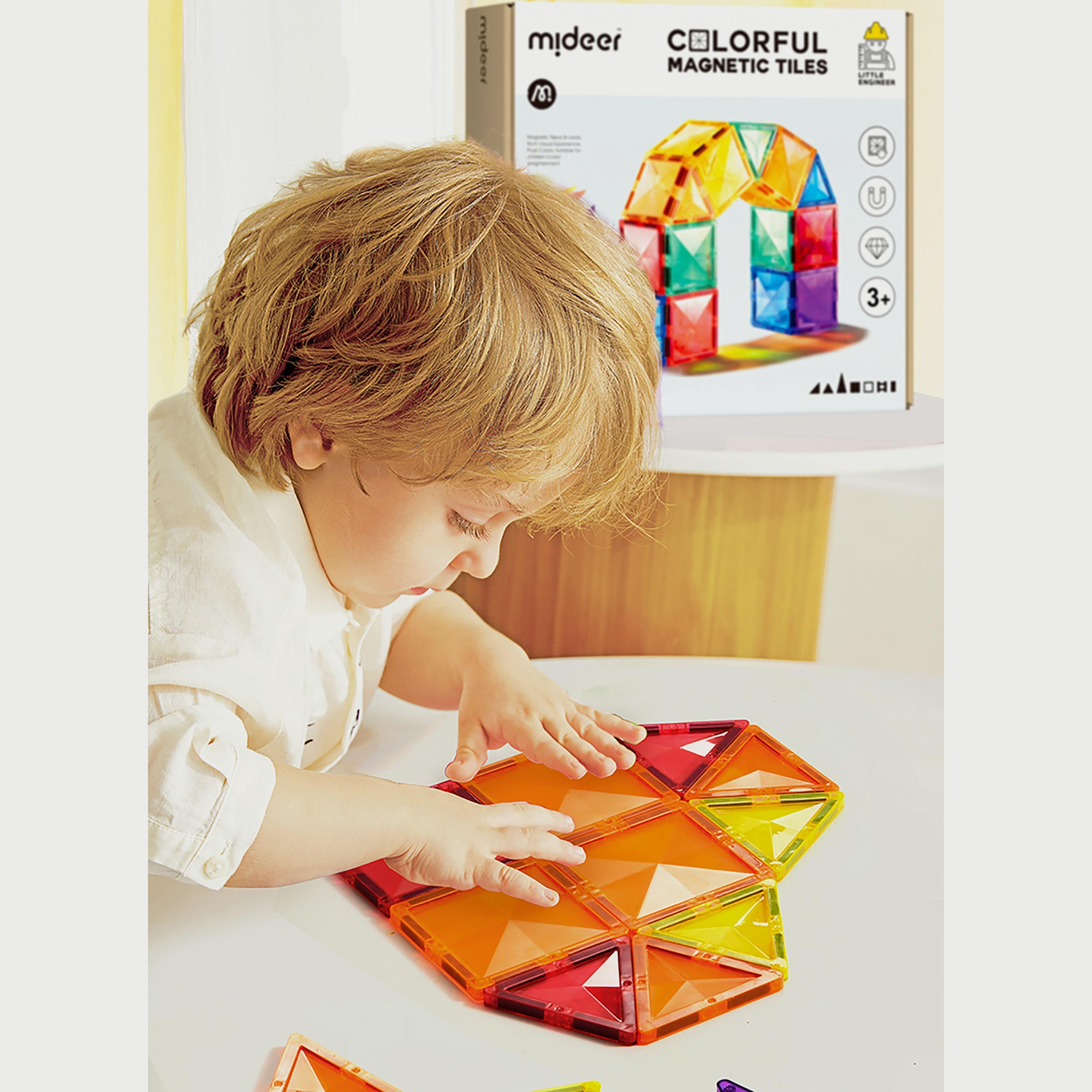 البلاطات المغناطيسية الملونة من ميدير، 60 قطعة-toys-babyandtoddlertoys-learningtoys-image-7