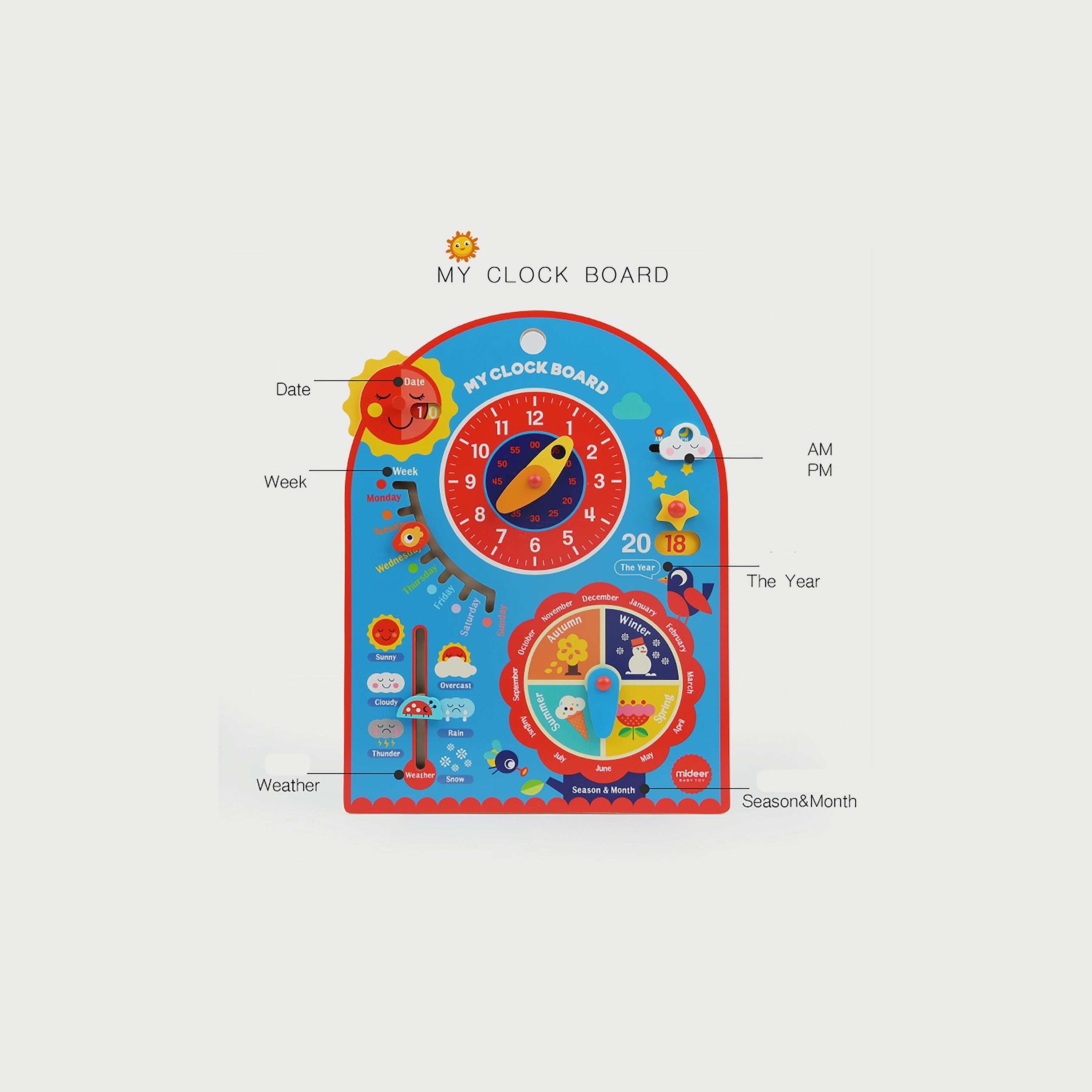 Mideer Clock Board-toys-indoortoys-boardgames-image-2