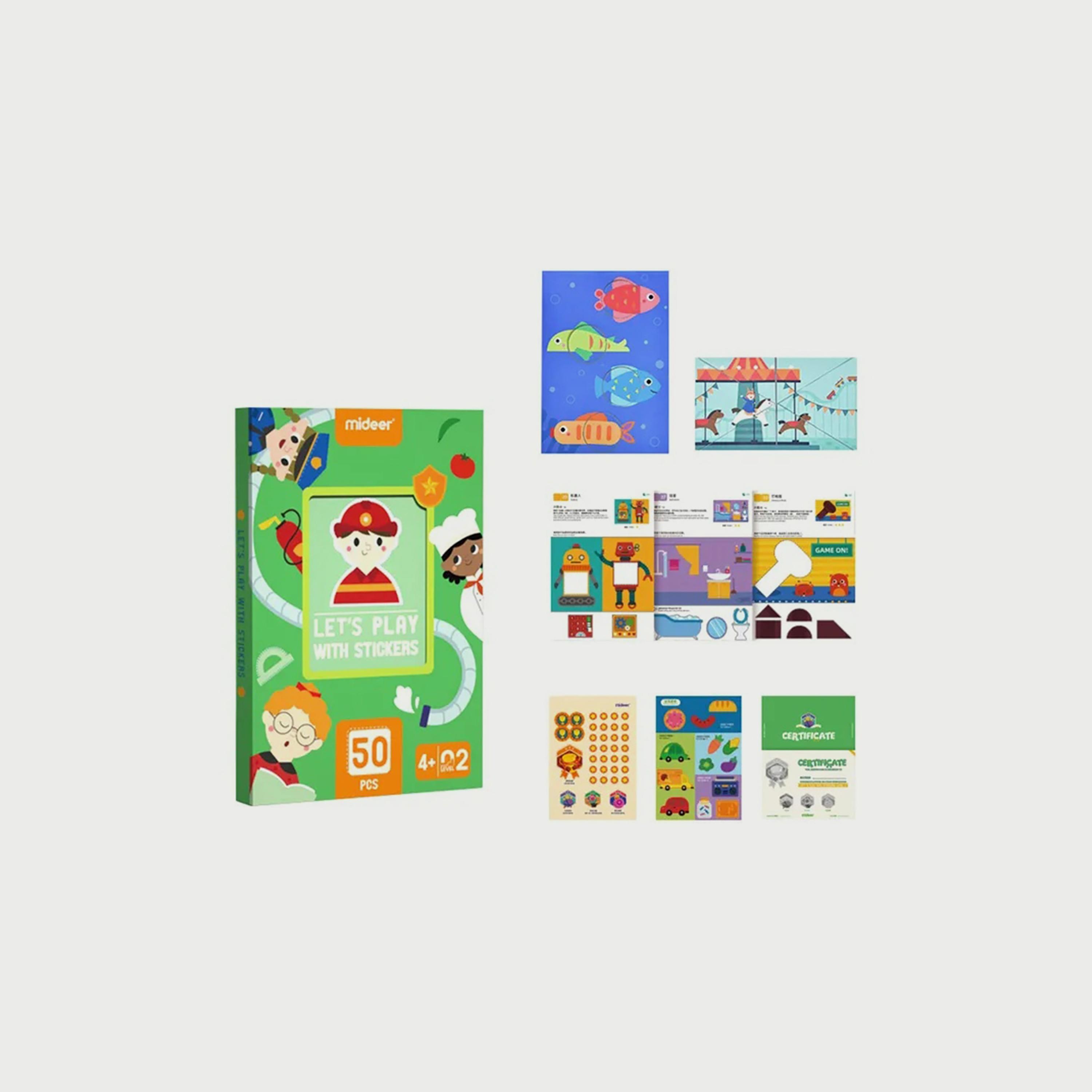 Mideer Let's Play With Stickers, Level 2-toys-roleplay-makeupandcosmeticsets-image-1