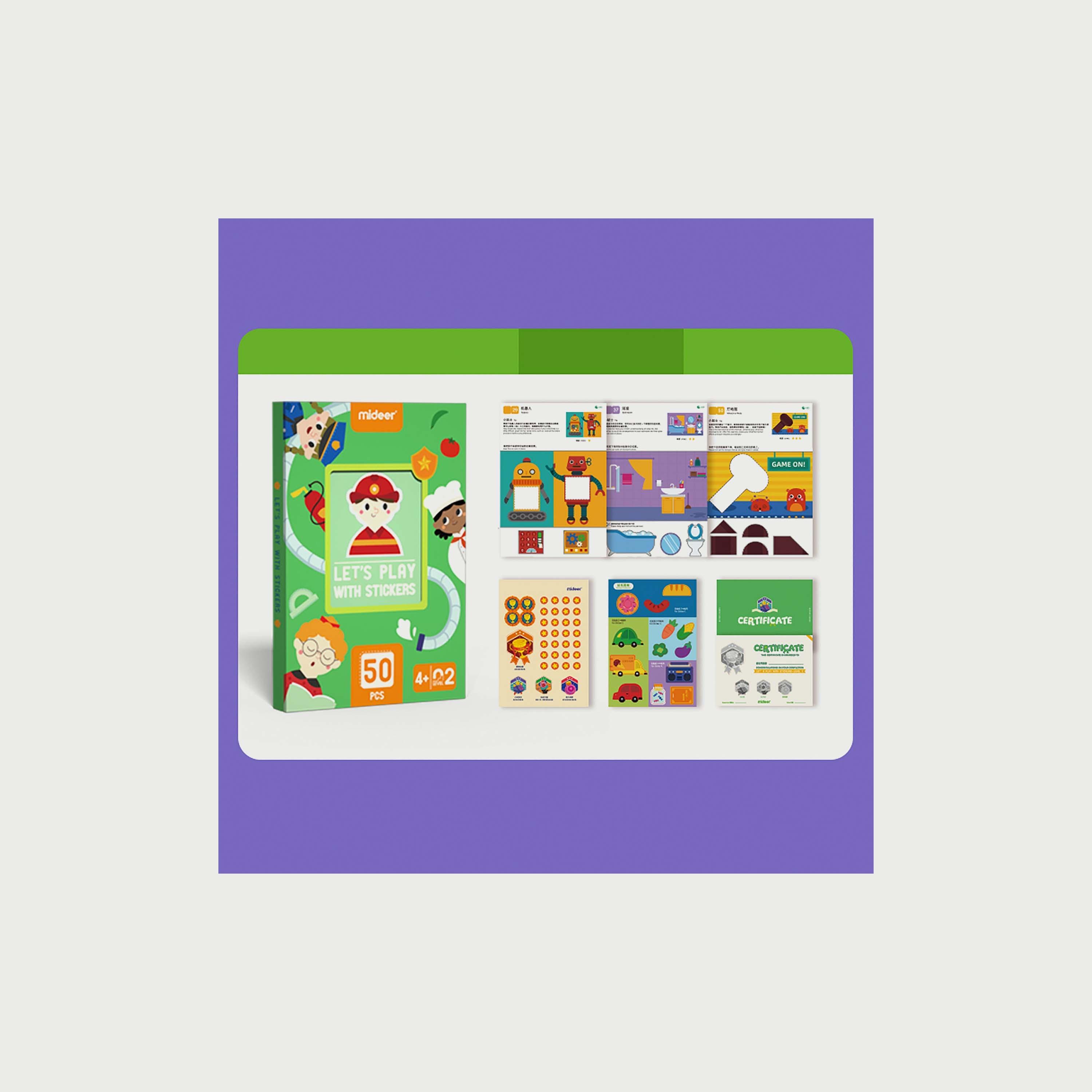 Mideer Let's Play With Stickers, Level 2-toys-roleplay-makeupandcosmeticsets-image-3