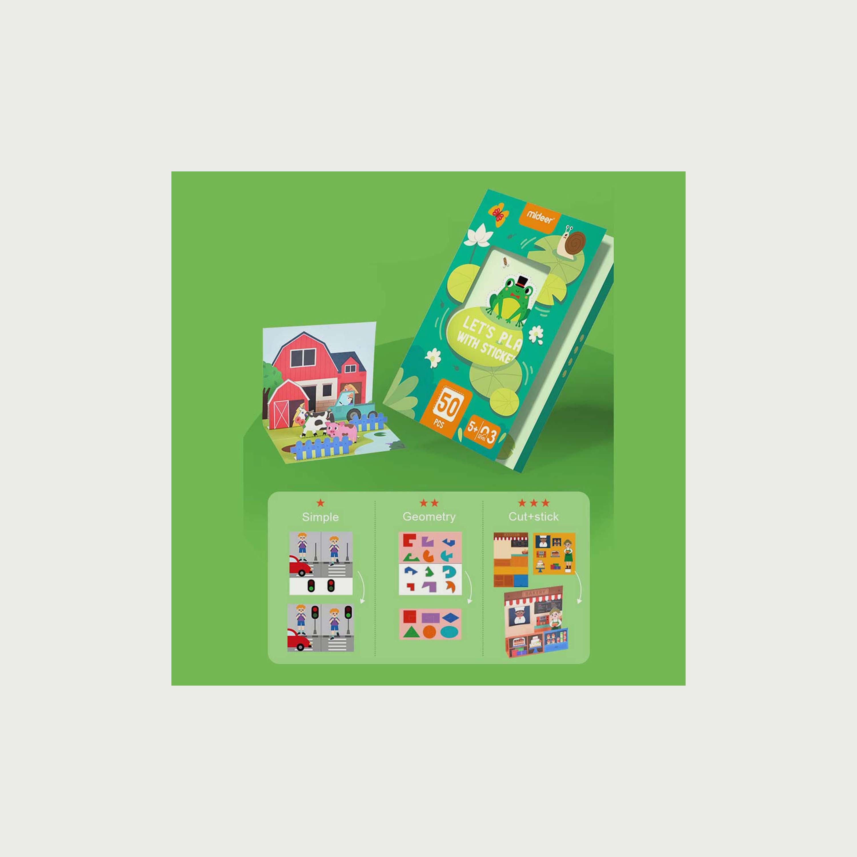 Mideer Let's Play With Stickers, Level 3-toys-roleplay-makeupandcosmeticsets-image-3