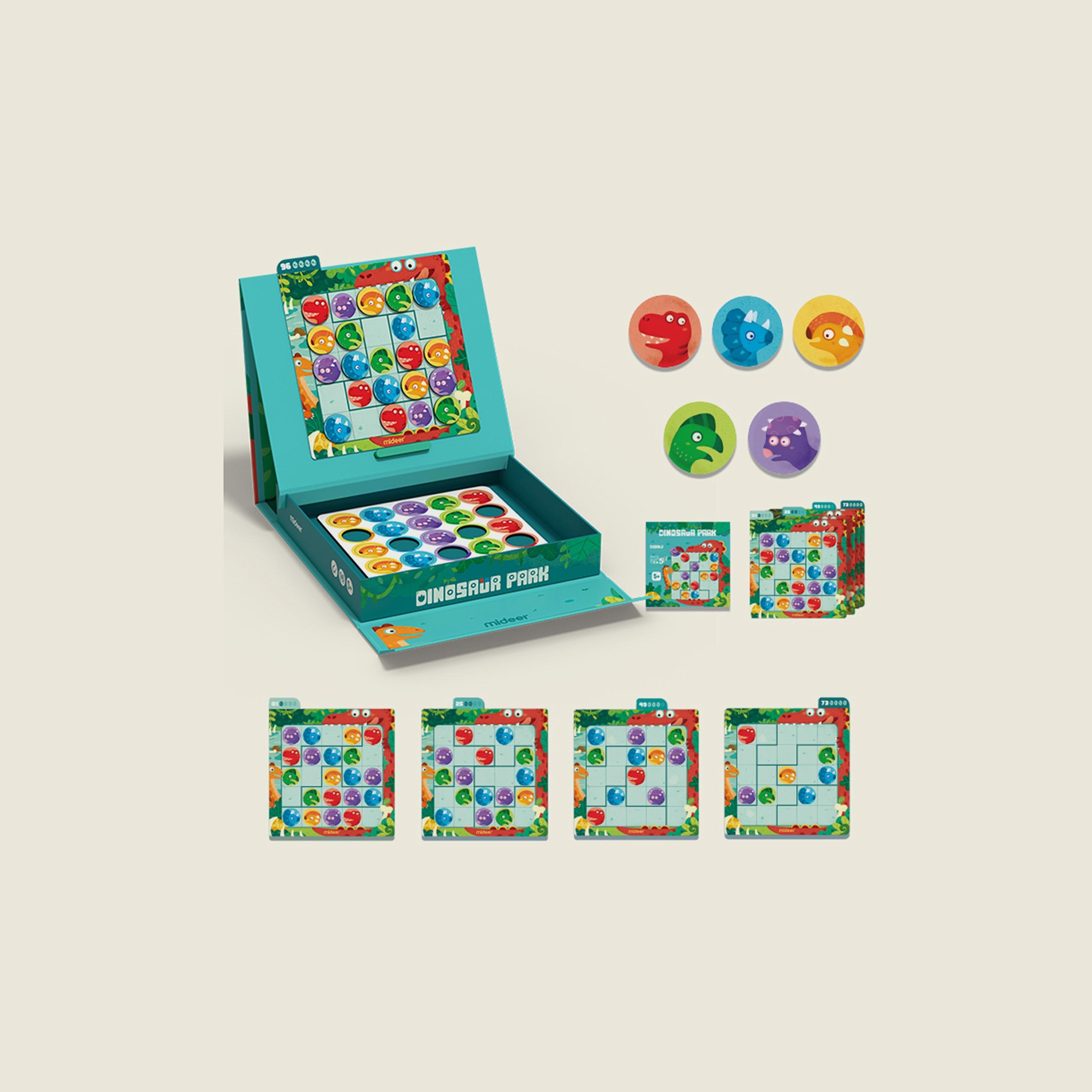 Mideer Dinosaur Park Sudoku Game-toys-babyandtoddlertoys-learningtoys-image-1