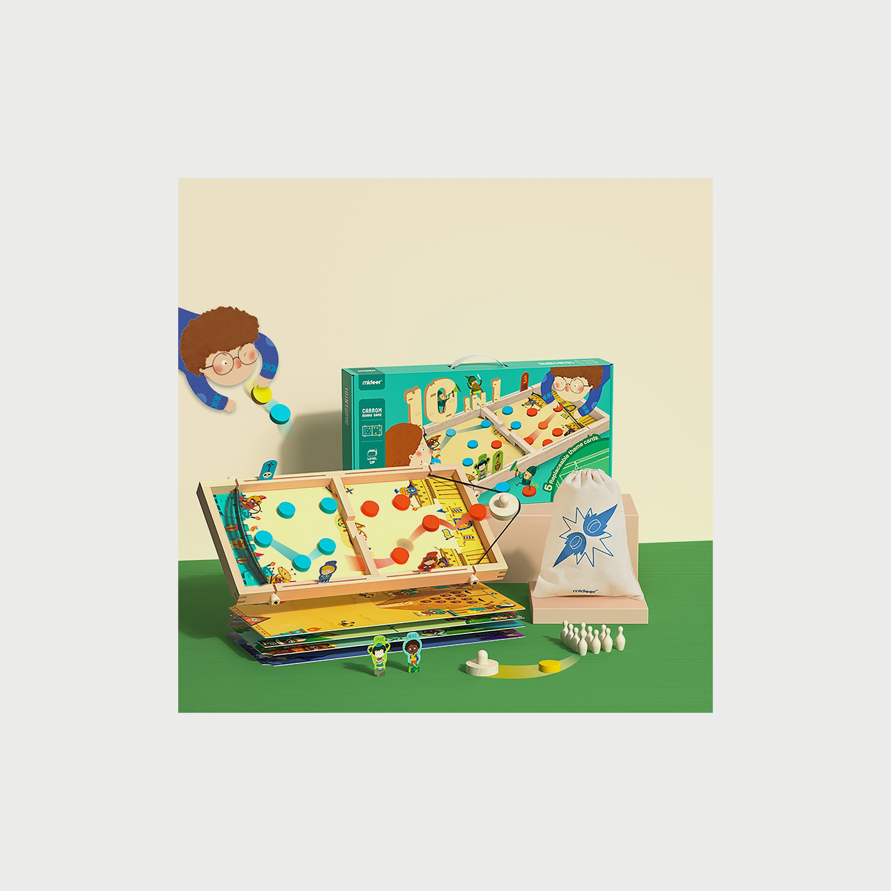 لوح اللعب كاروم 10 في 1 من ميدير-toys-indoortoys-boardgames-image-4