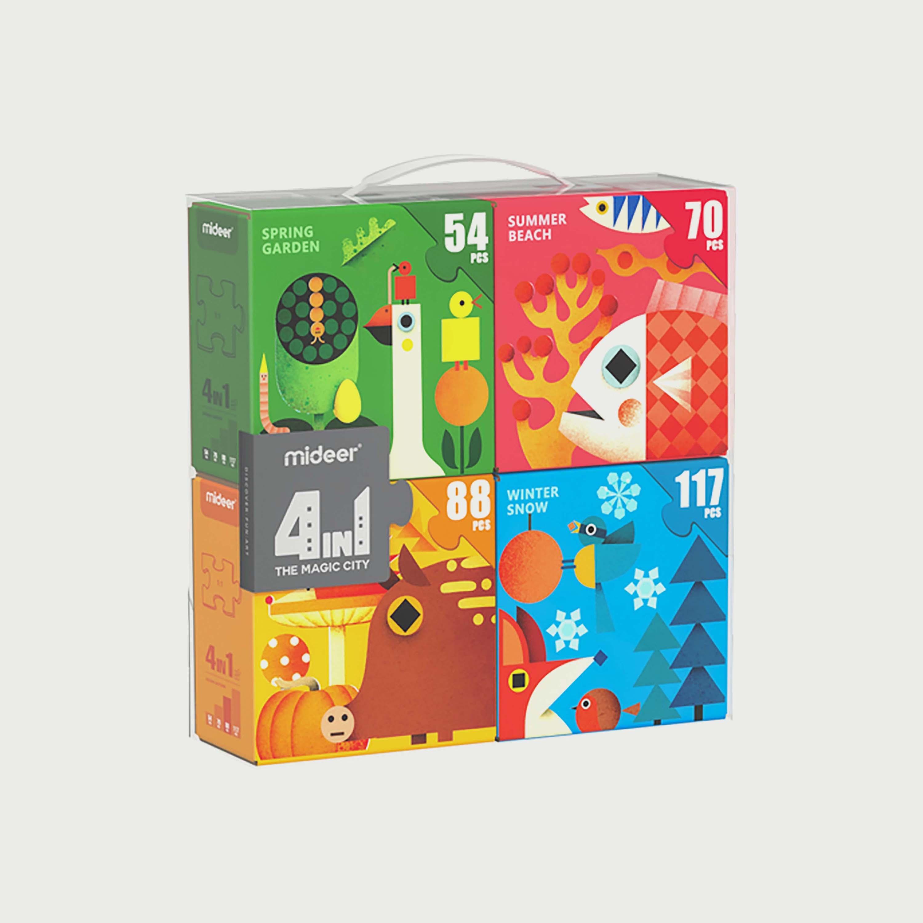 Mideer 4 In 1 Puzzle, Seasons-toys-indoortoys-puzzles-image-1