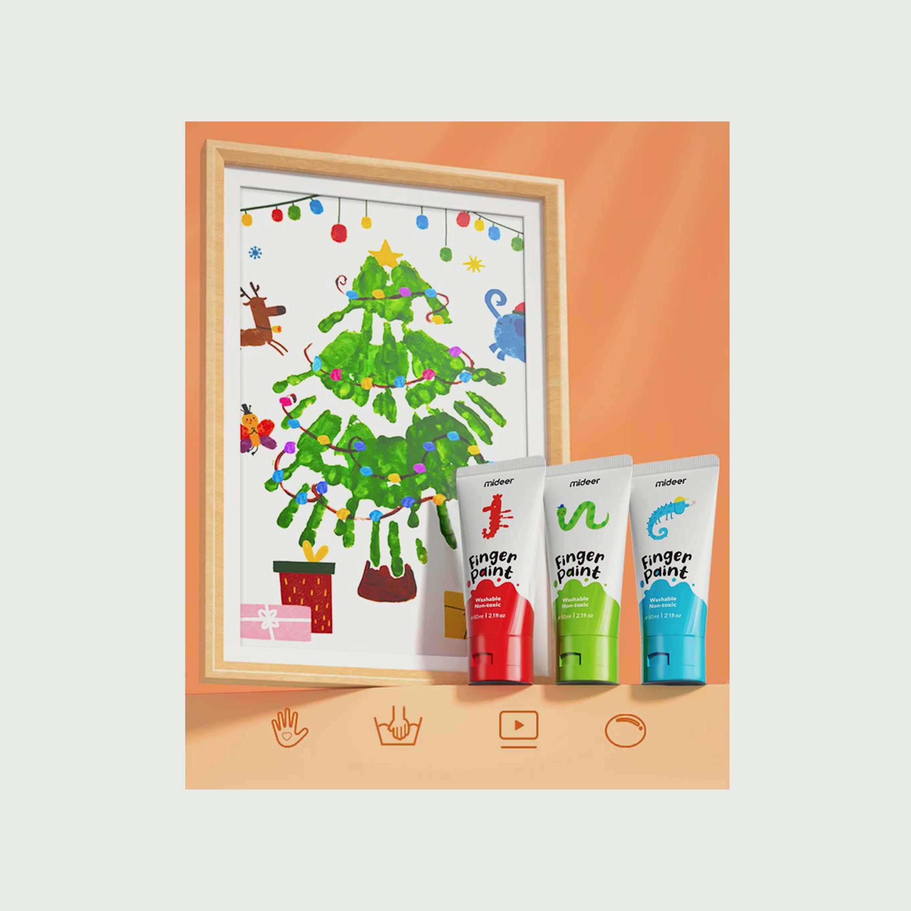 Mideer Finger Paint, 12 Colours-school-artsandcrafts-image-3