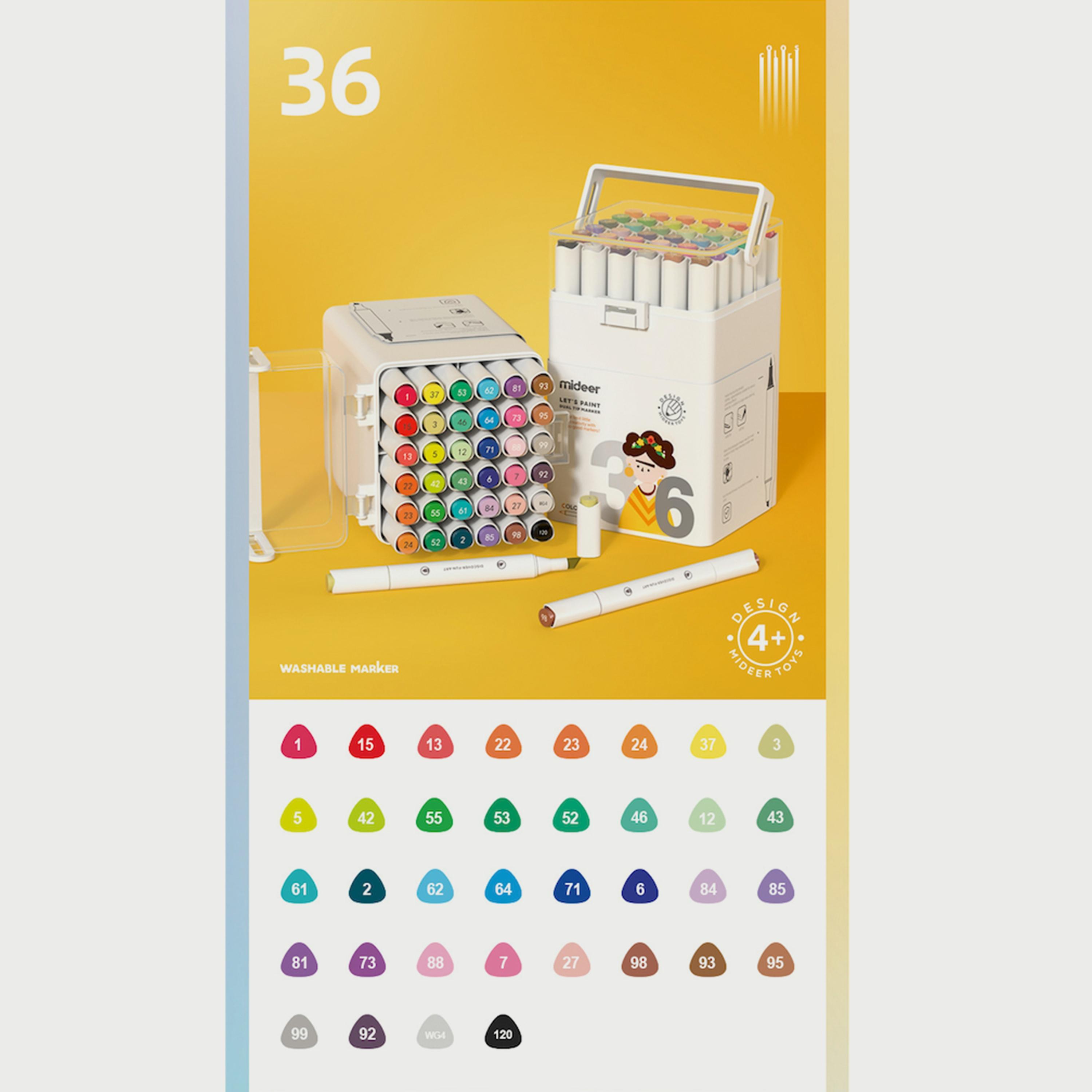 Mideer Dual Tip Markers, 36 Colours-school-artsandcrafts-image-2