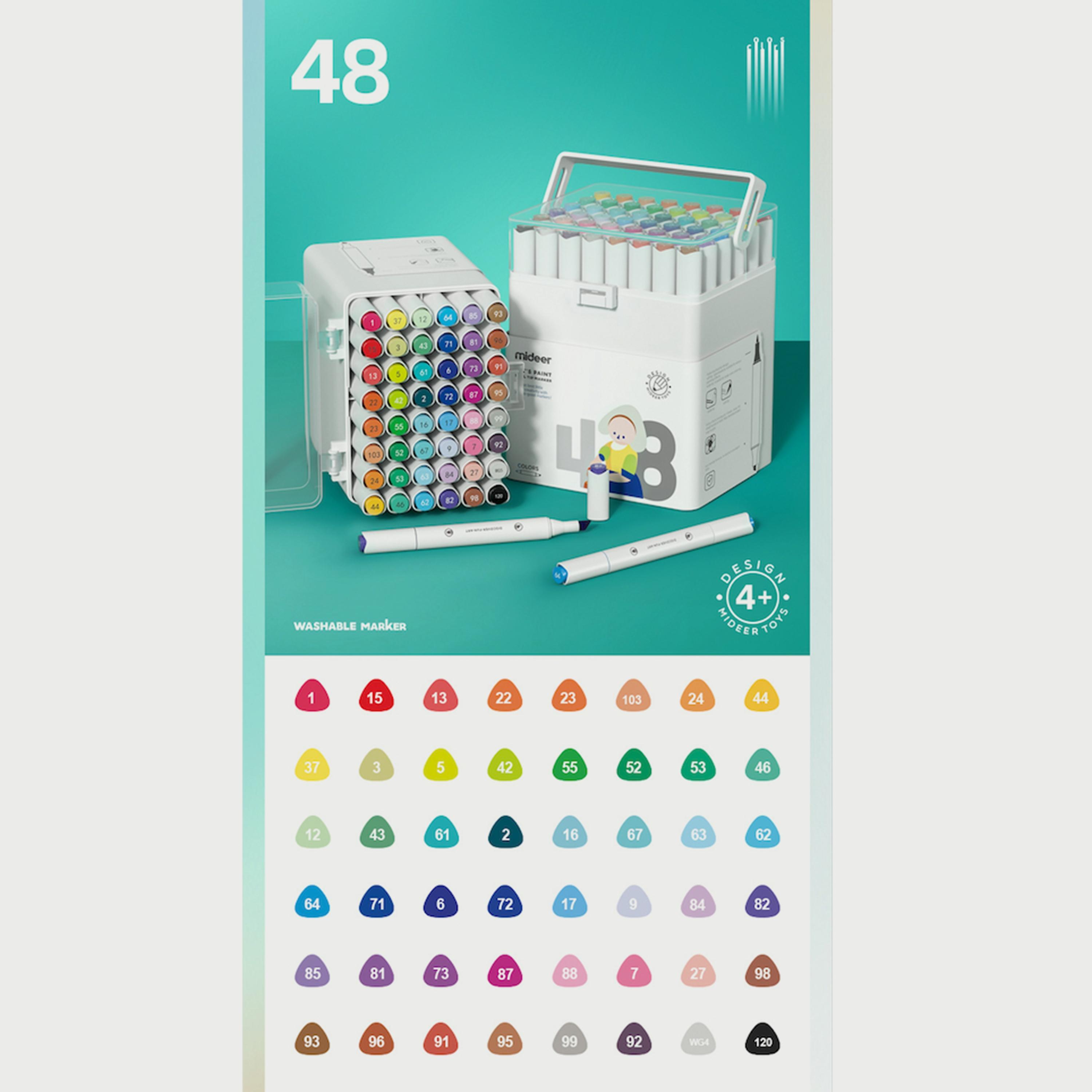 Mideer Dual Tip Markers, 48 Colours-school-artsandcrafts-image-4