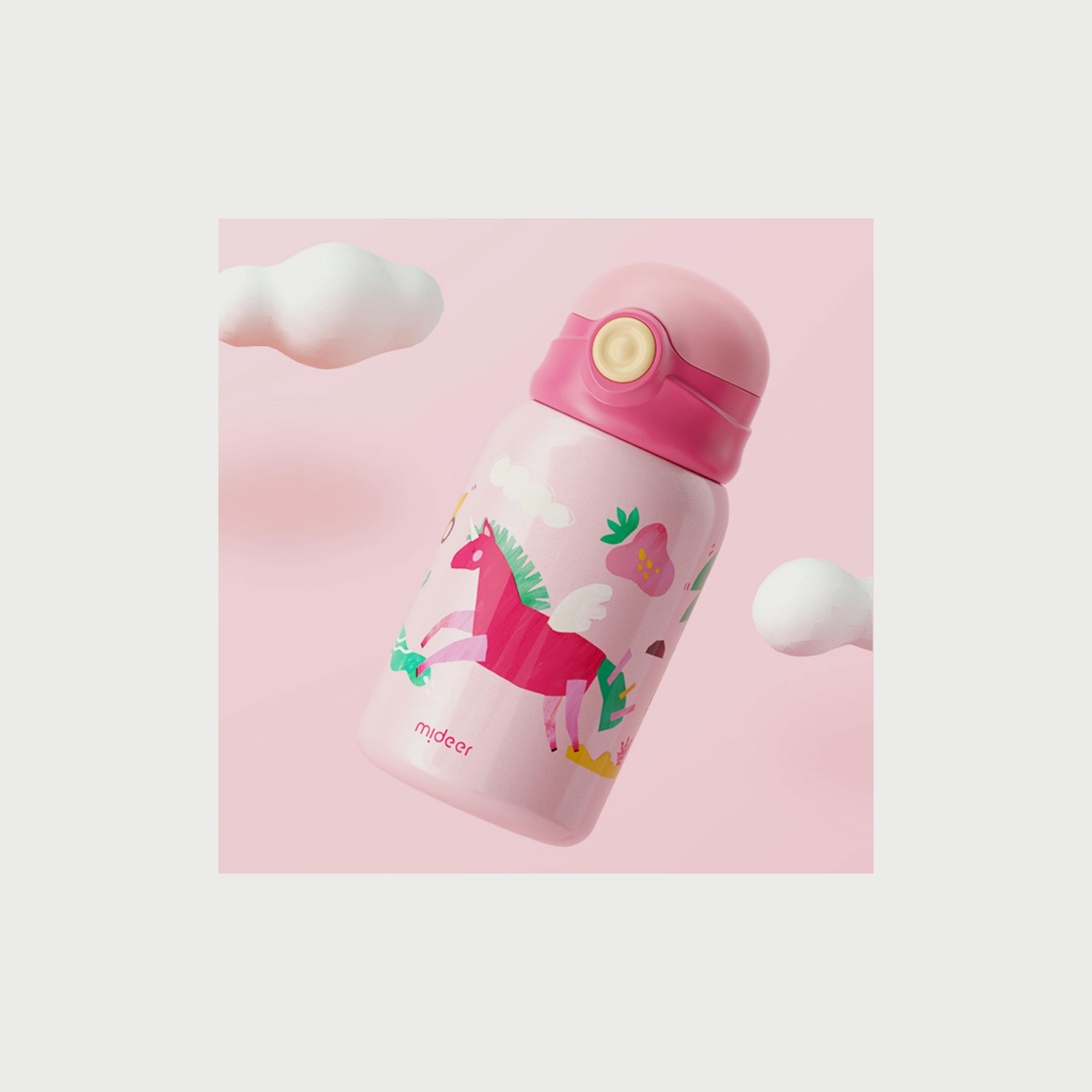 زجاجة معزولة بالفراغ من ميدير، وحيد القرن، 450 مل-school-waterbottles-image-3