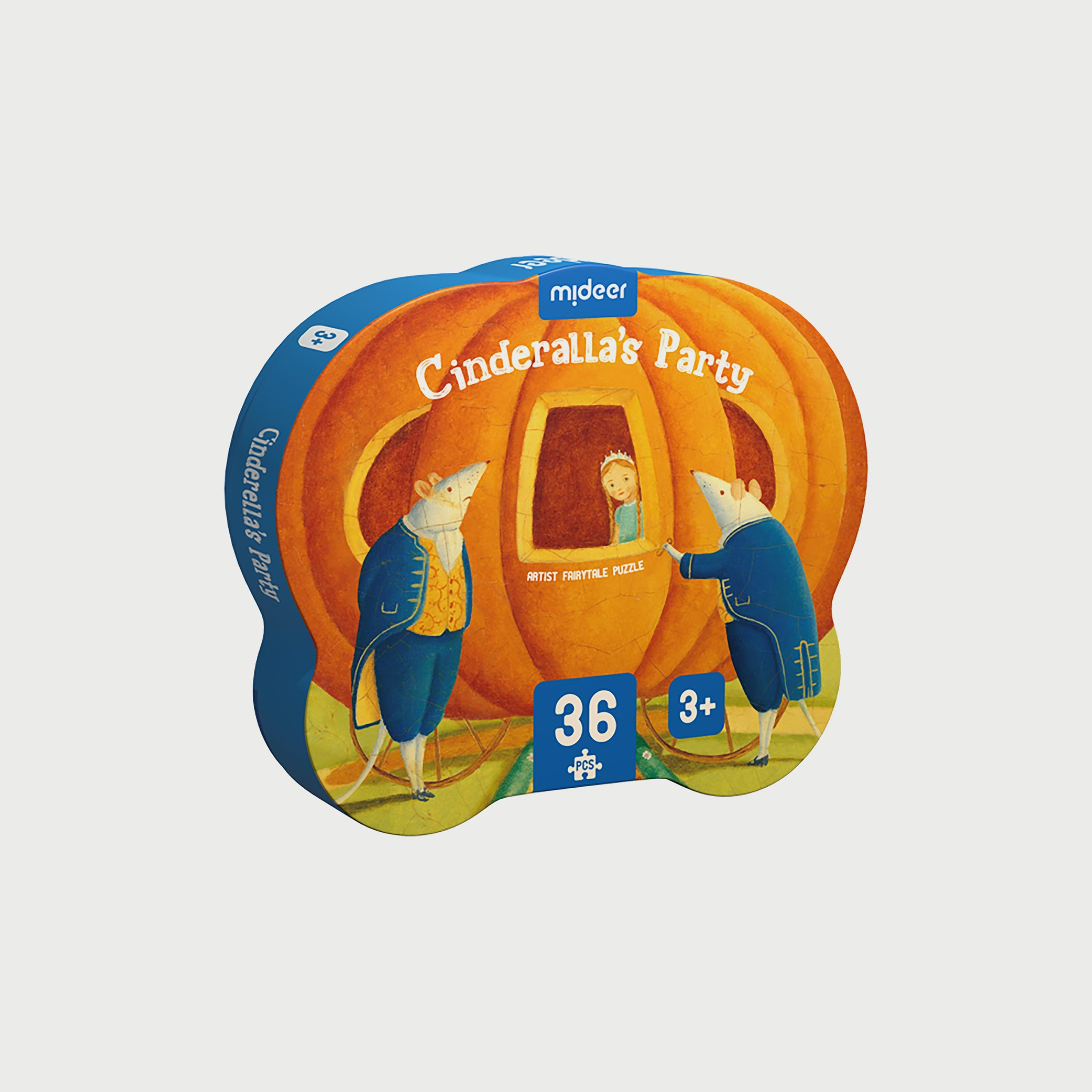 Mideer Mini Fairy Tale Puzzle, Cinderella's Party 36-Piece-toys-indoortoys-puzzles-image-1