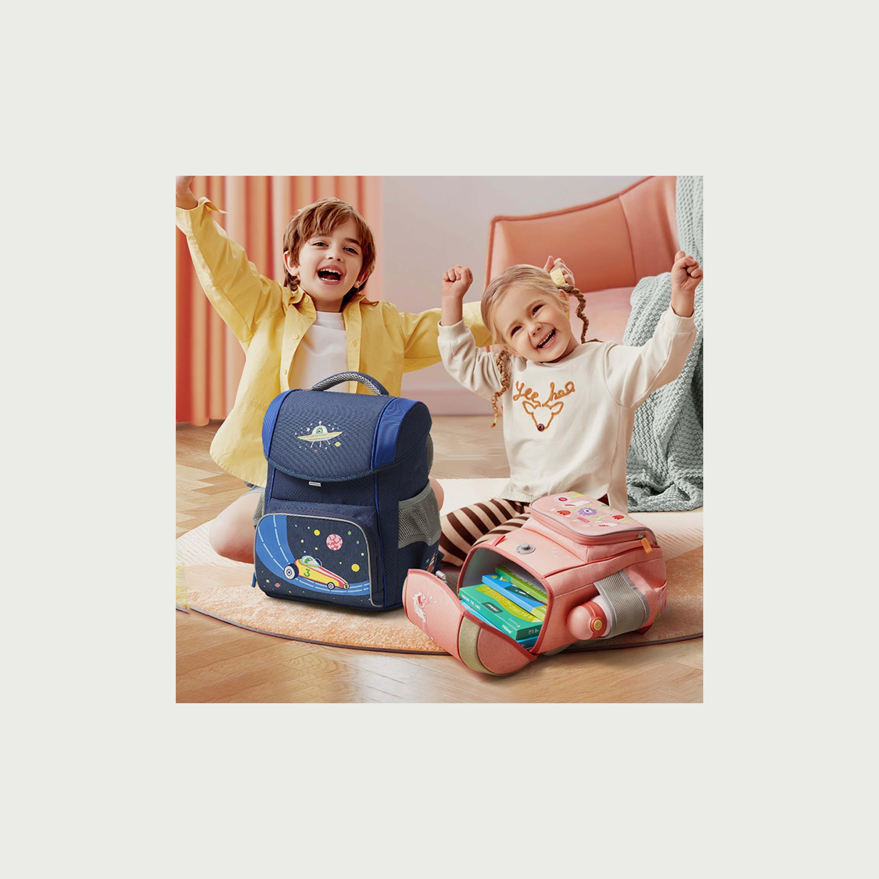 Mideer Ergonomic Kids Backpack, Pink-school-bagsandbackpacks-backpacks-image-5