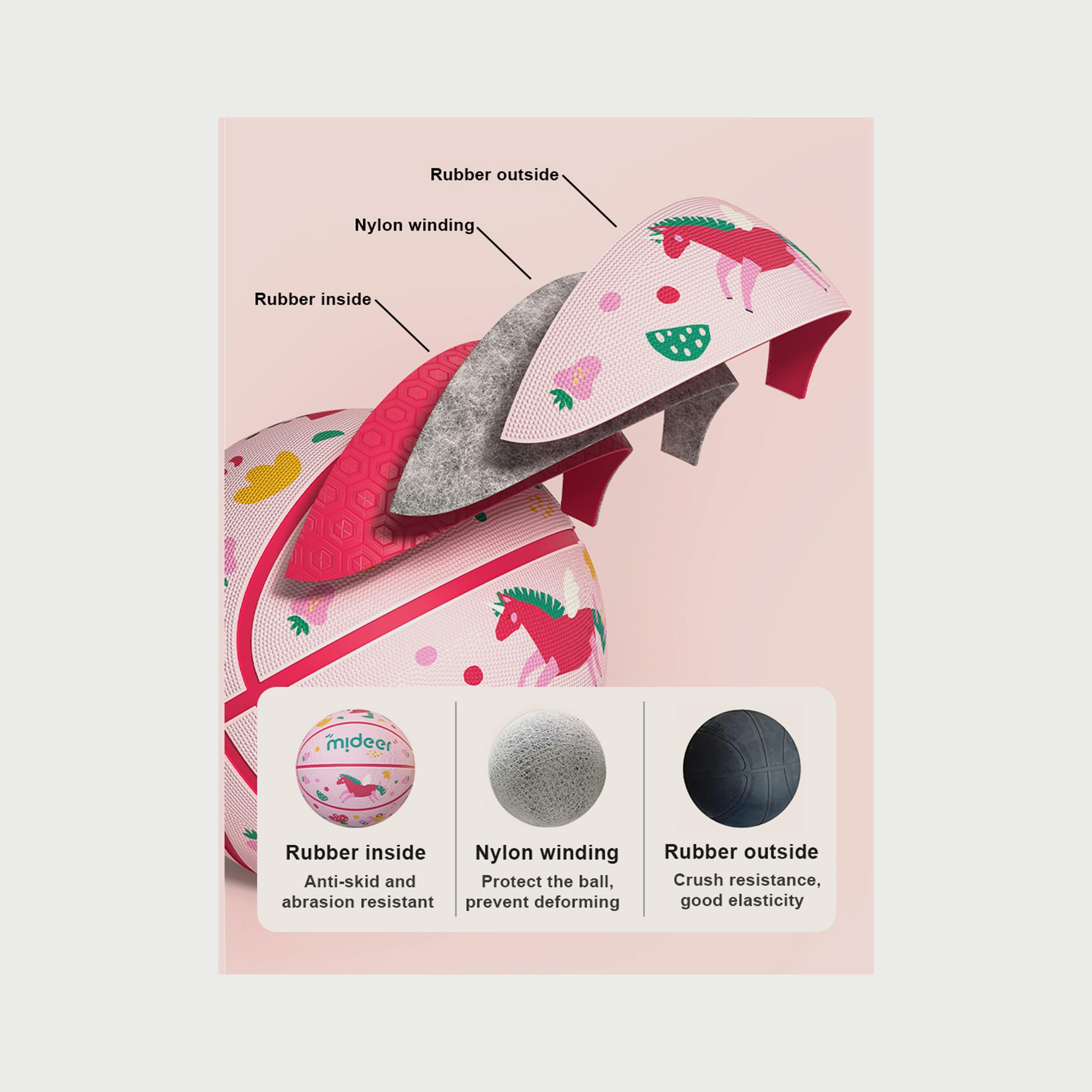 كرة السلة للأطفال من ميدير، وحيد القرن (مقاس 3)-toys-outdoor-sports-image-1